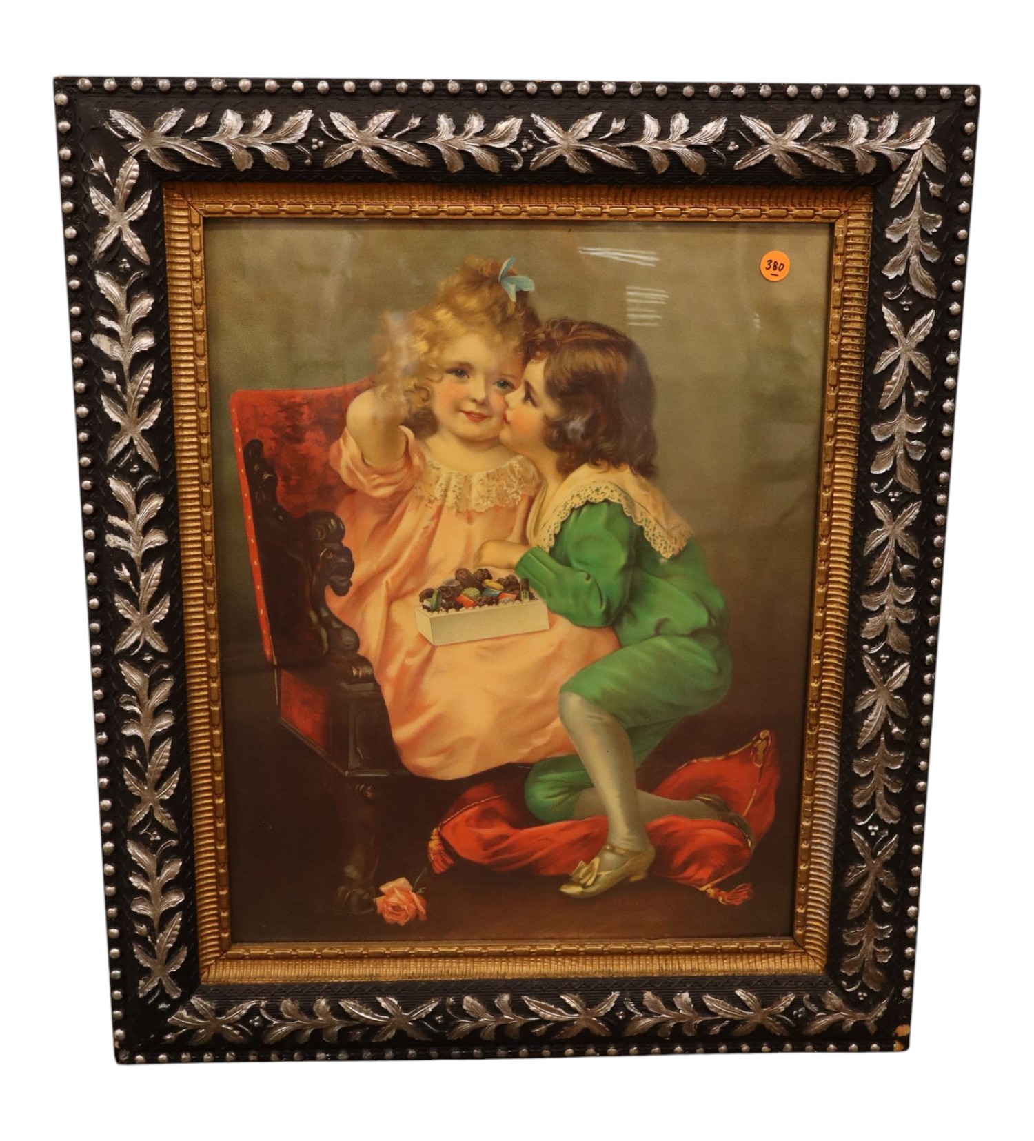 Classic Victorian-style lithograph offset print