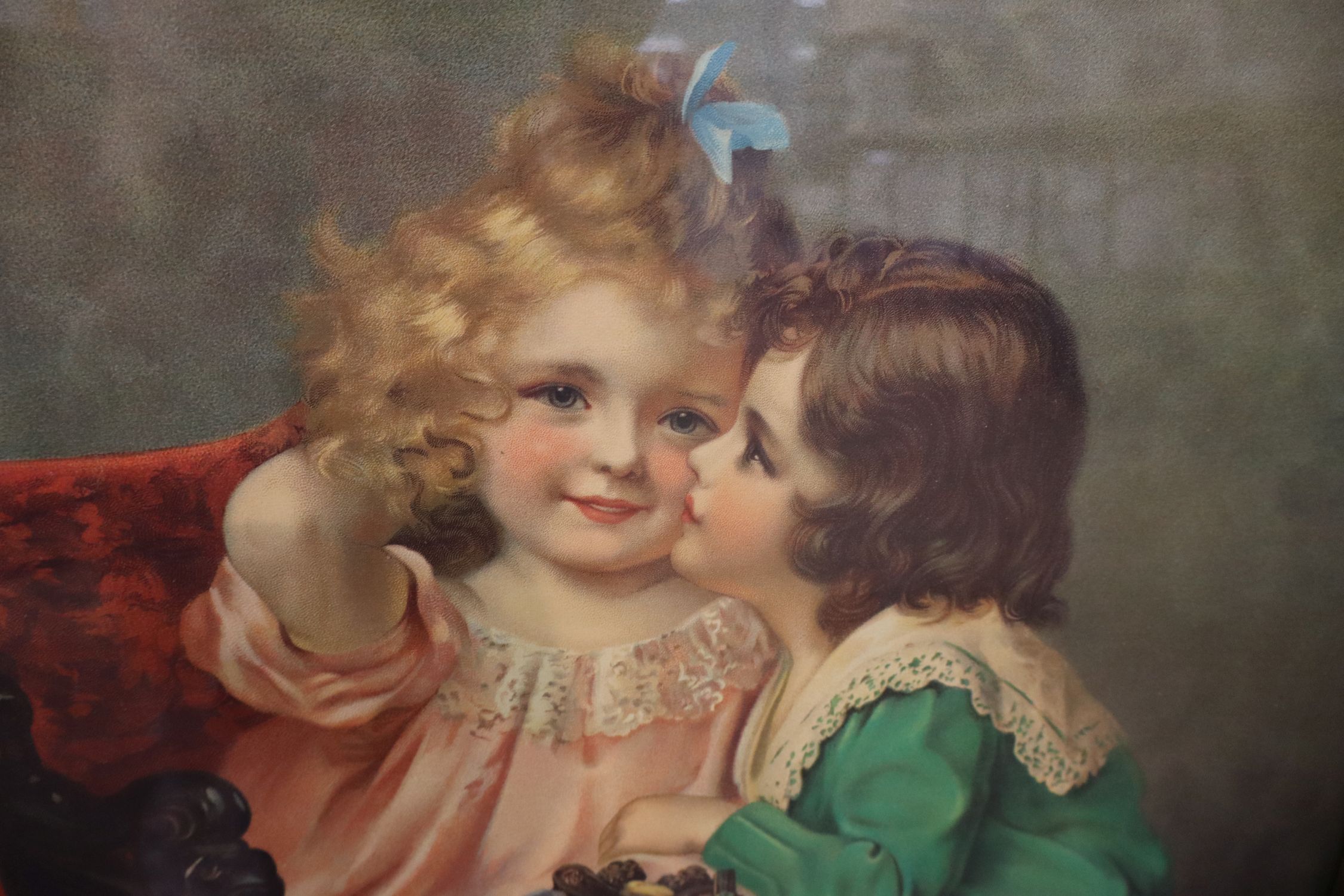 Classic Victorian-style lithograph offset print