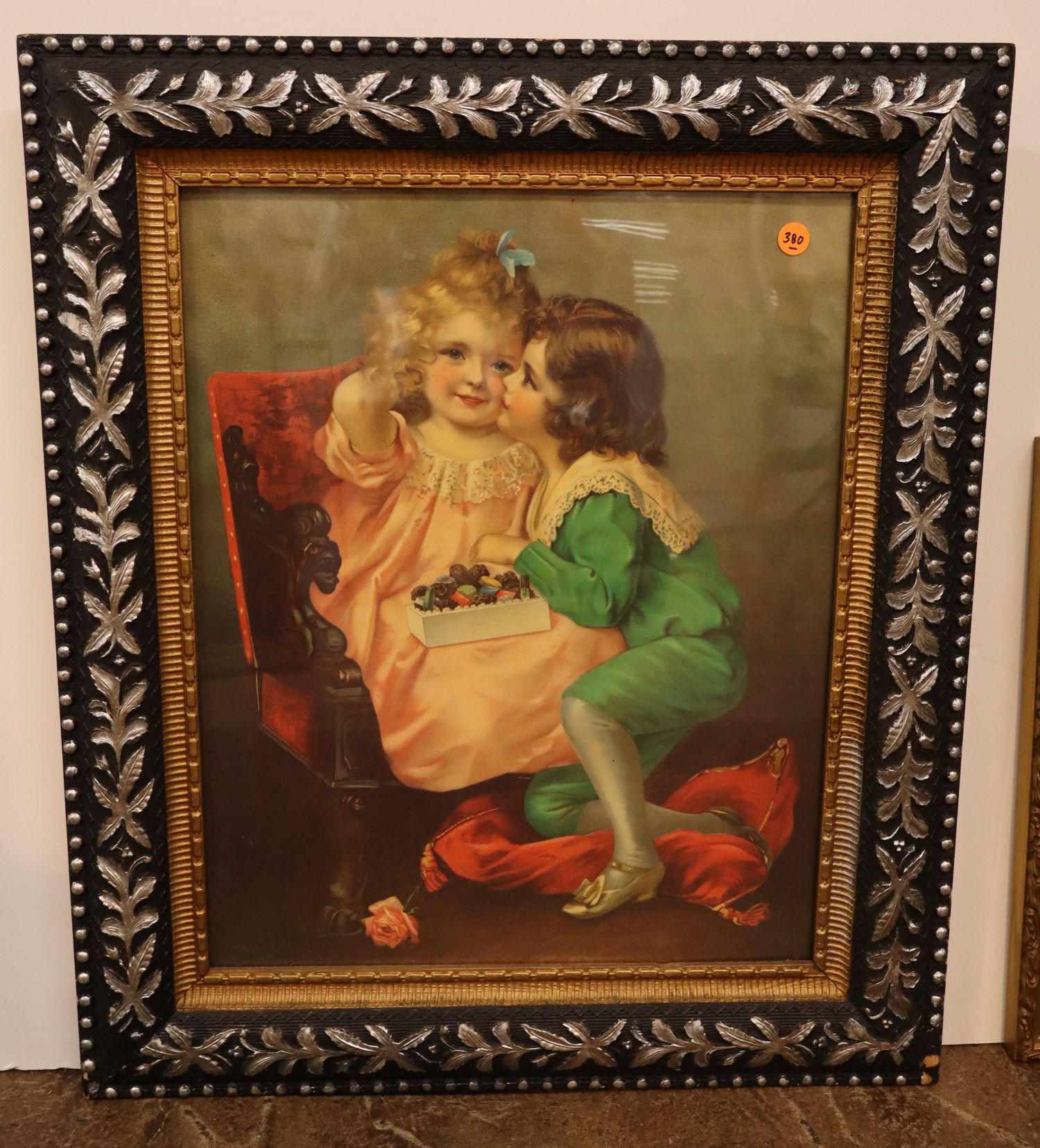 Classic Victorian-style lithograph offset print