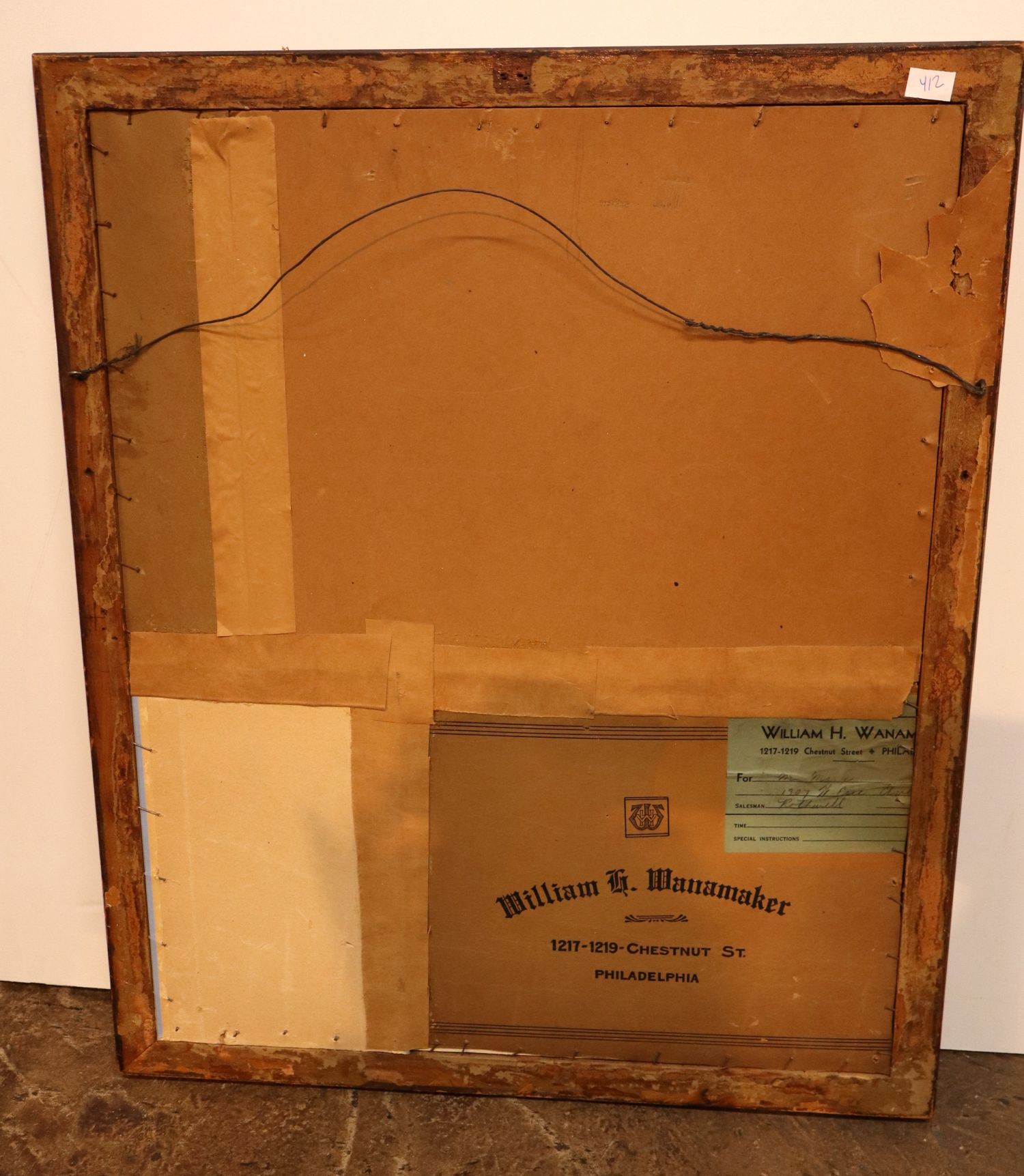 Antique You Can't Spell Print Wanamaker in Frame