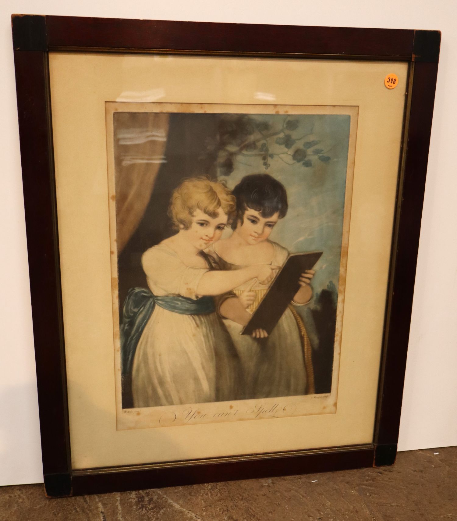 Antique You Can't Spell Print Wanamaker in Frame