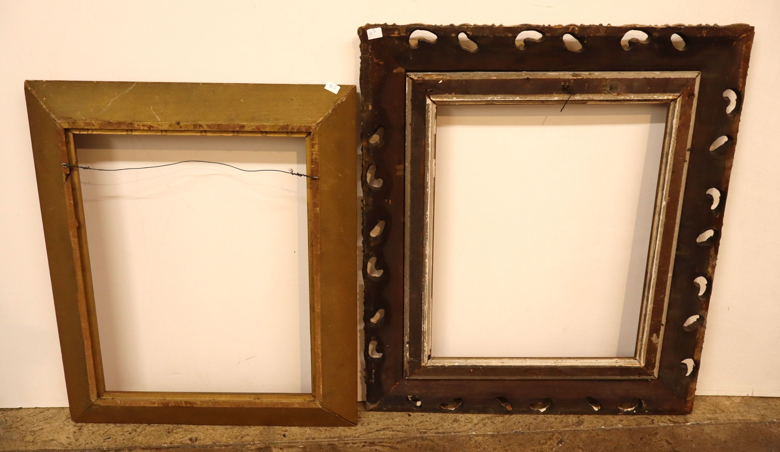 Lot 2 Antique Victorian Gilt Ornate Gesso Frames