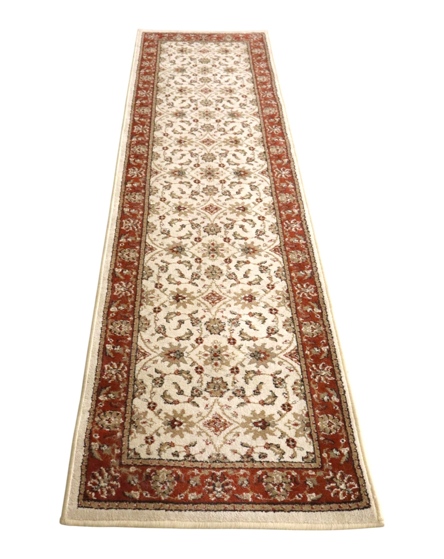 Italian Vienna Polypropylene Runner Rug Ivory 2x8