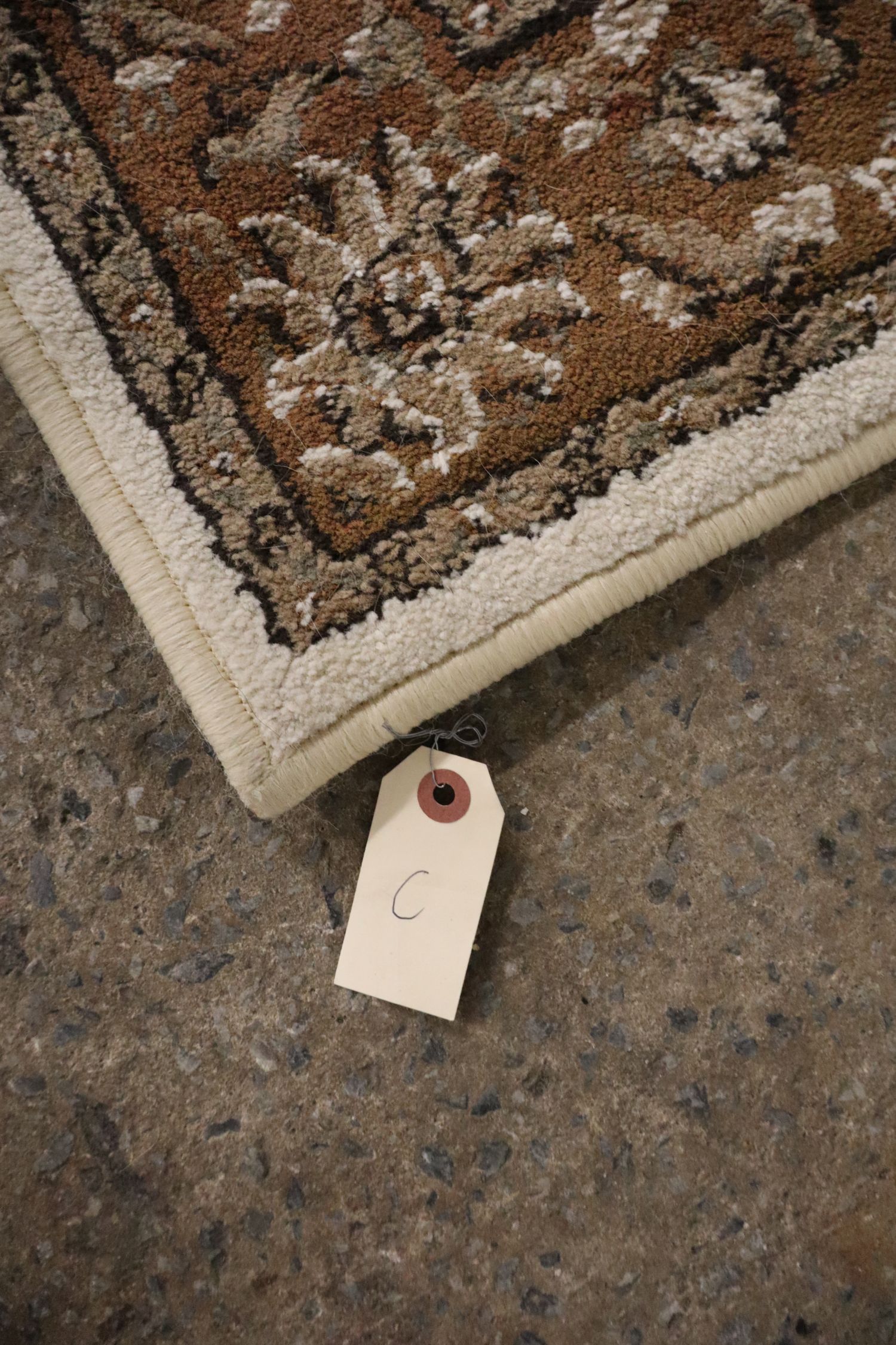 Italian Vienna Polypropylene Accent Rug Cream 3x5