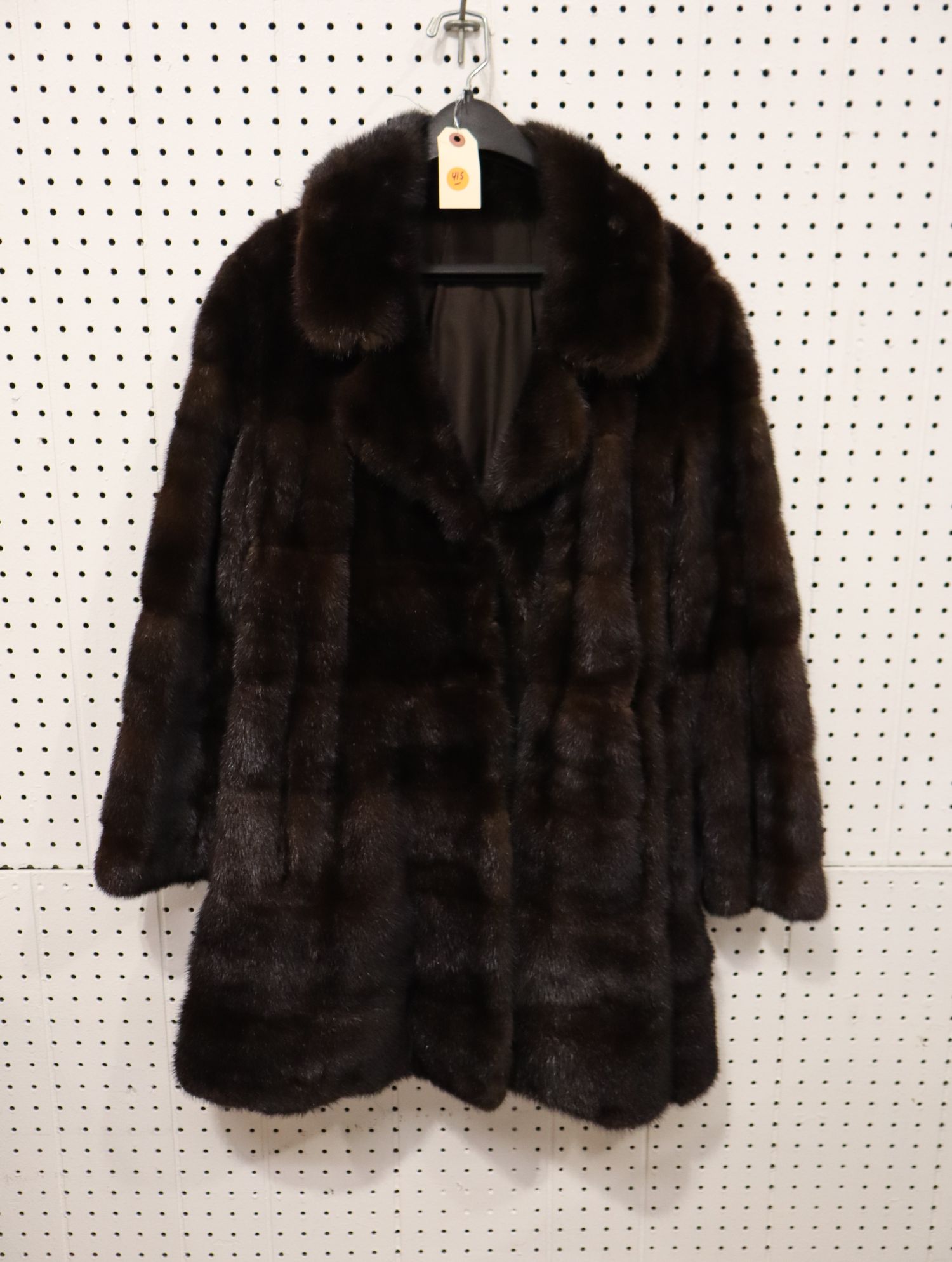 Vintage Genuine Mahogany Mink Fur Stroller Coat