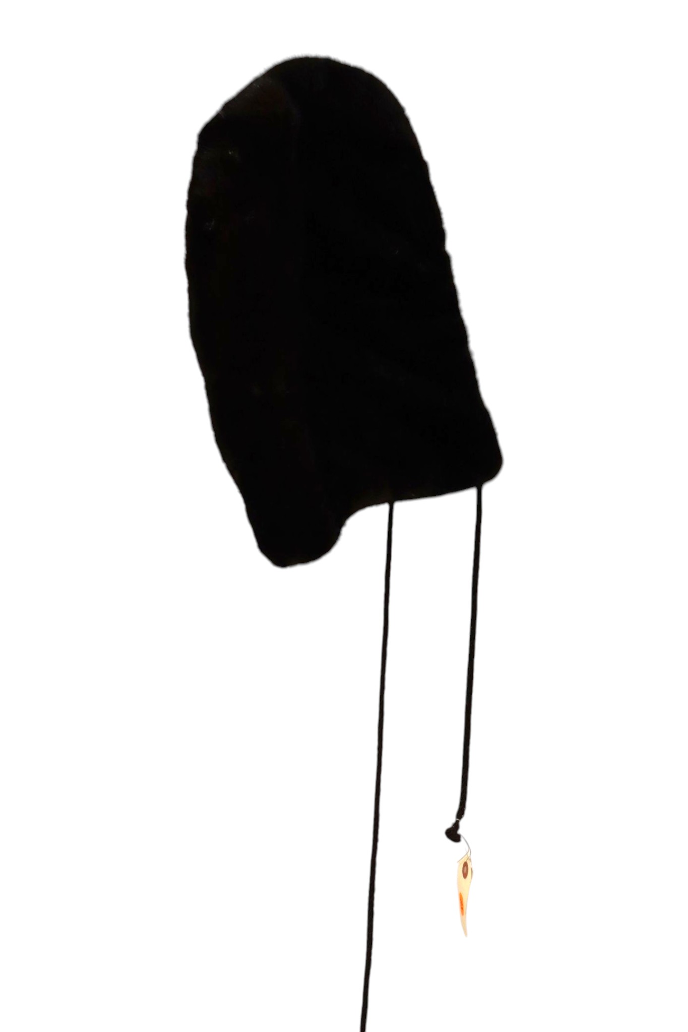 Vintage Genuine Mahogany Mink Fur Hood Drawstring Hat