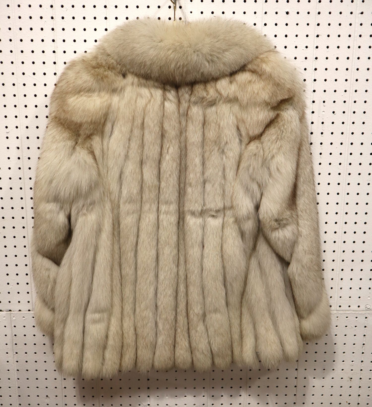 Vintage Saga Fox Blue Fox Fur Jacket Coat Bag