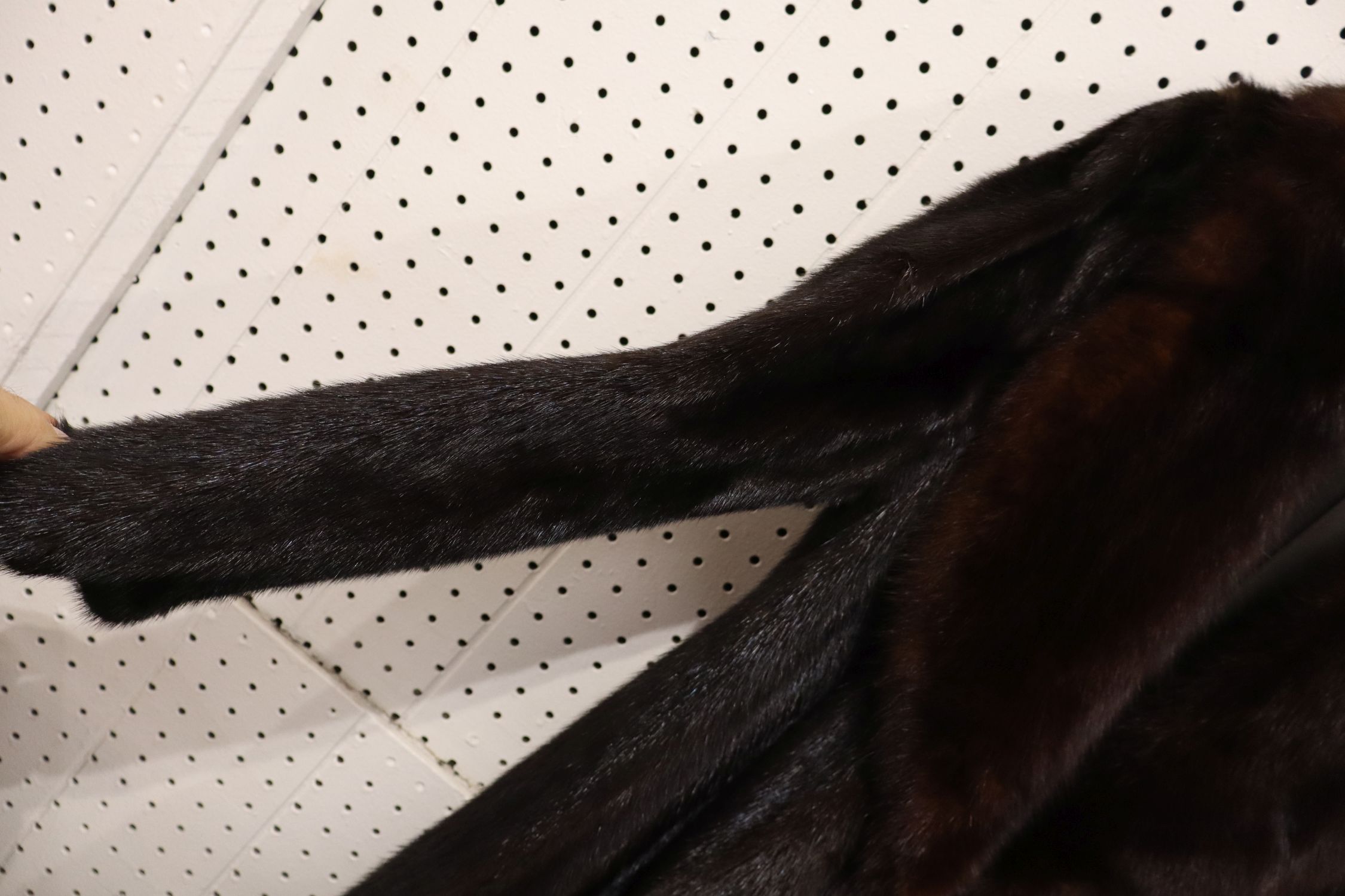 Vintage Diane Furs Mink Sable Trim Coat Bag