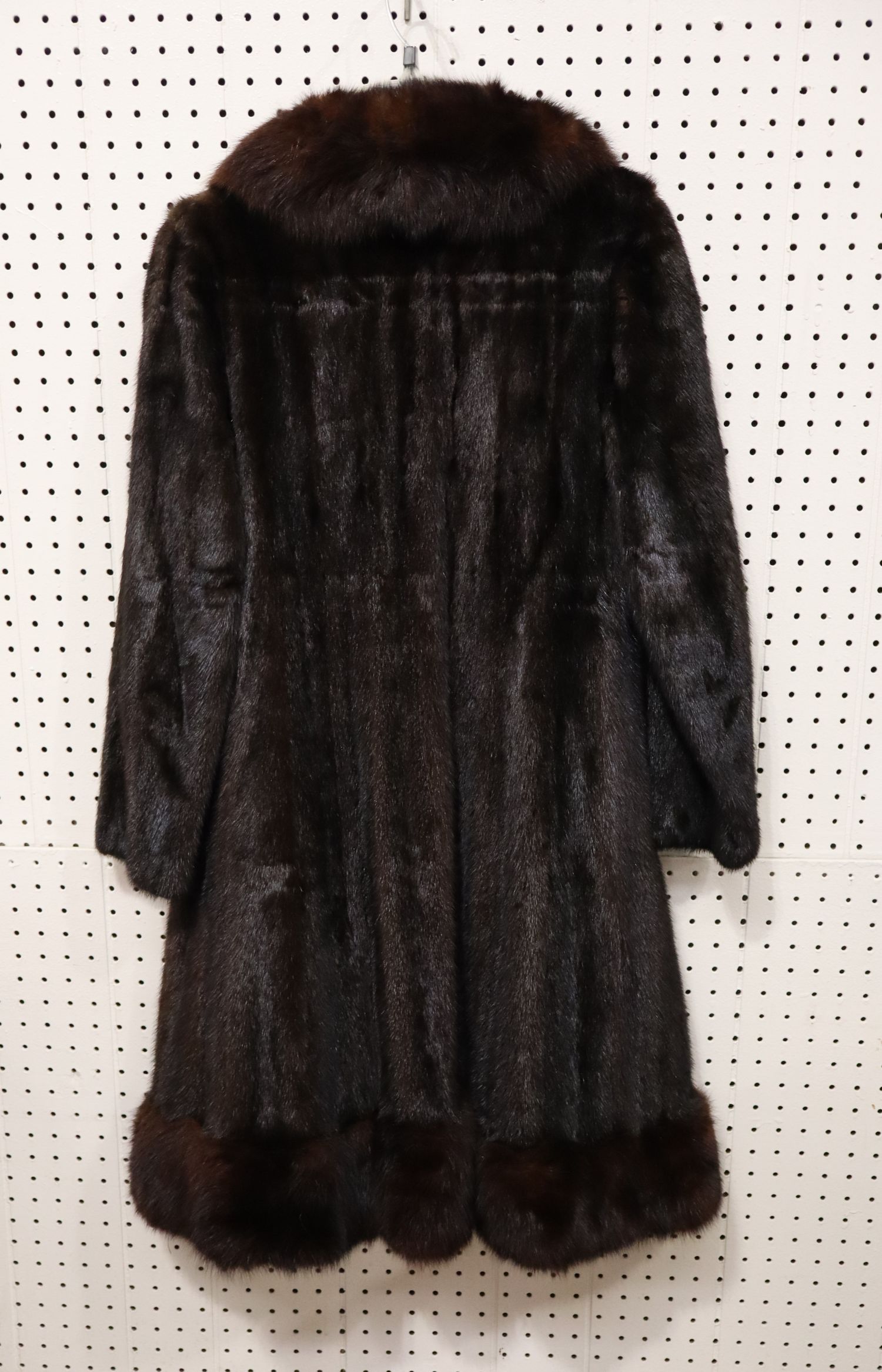 Vintage Diane Furs Mink Sable Trim Coat Bag