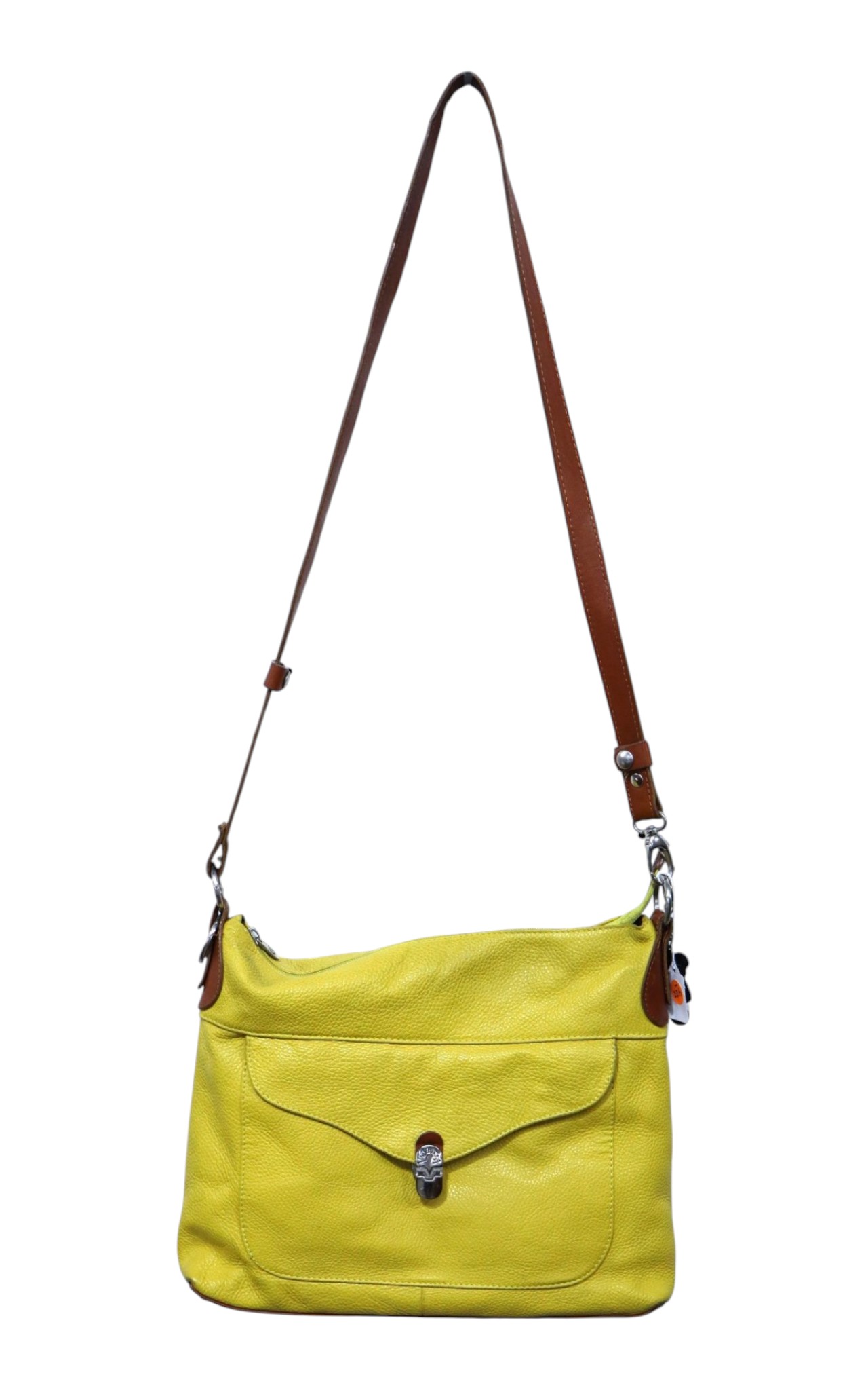 Valentina Geniune Pebbled leather crossbody bag