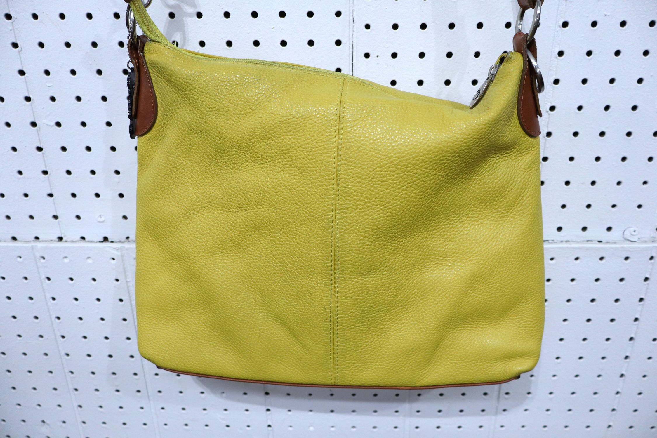 Valentina Geniune Pebbled leather crossbody bag