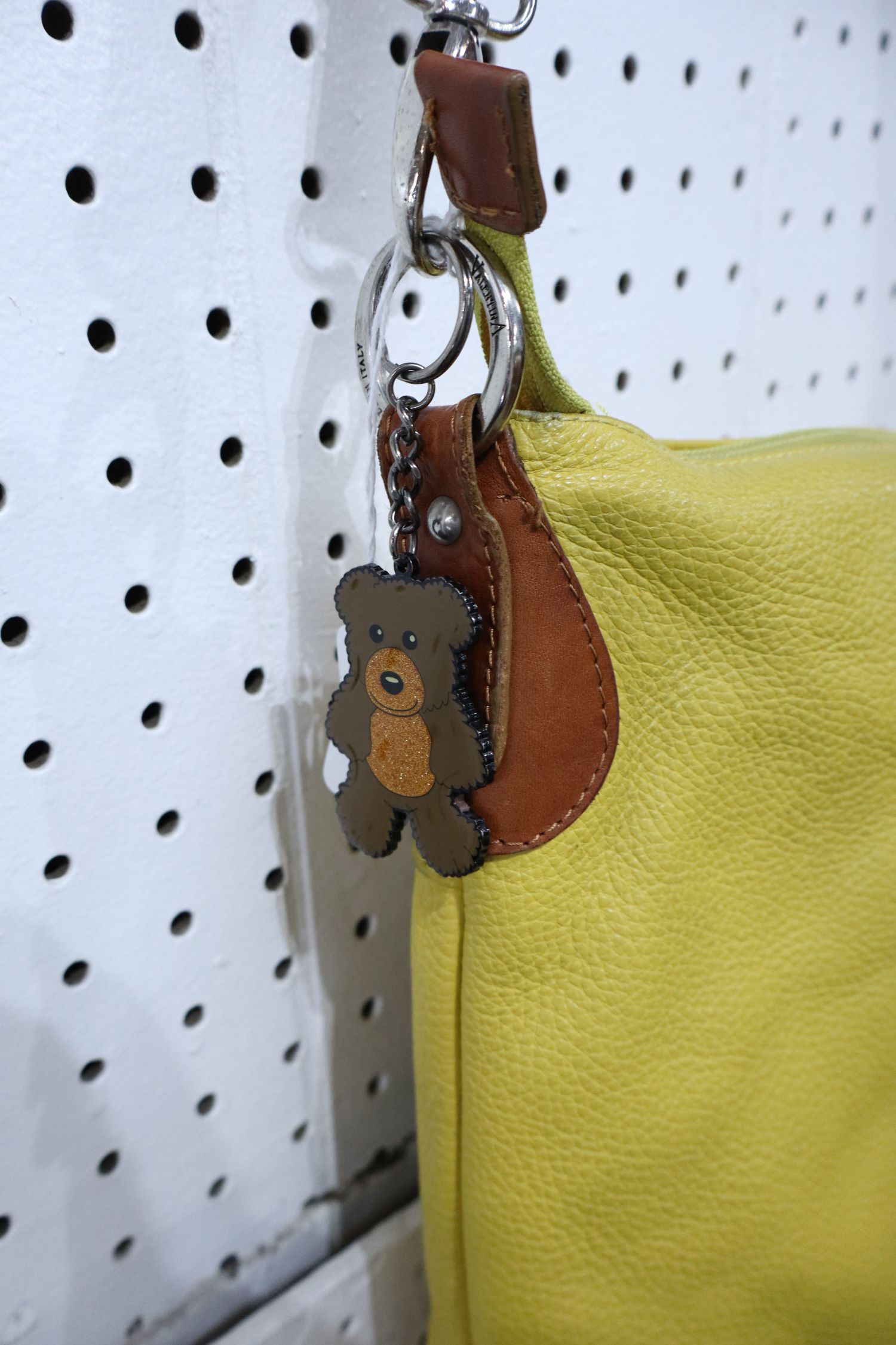 Valentina Geniune Pebbled leather crossbody bag
