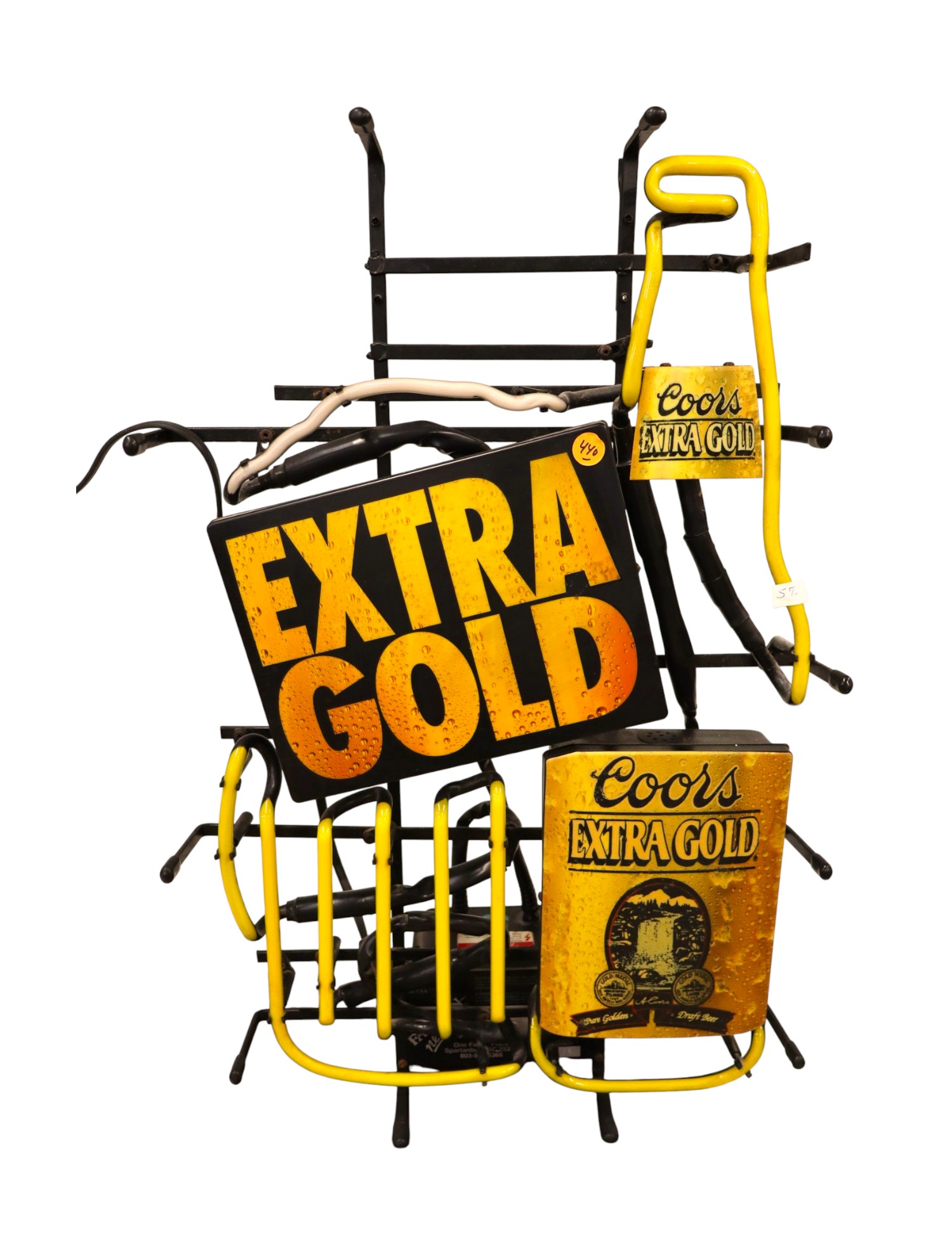 Vintage Coors Extra Gold Neon Beer Bar Sign Working