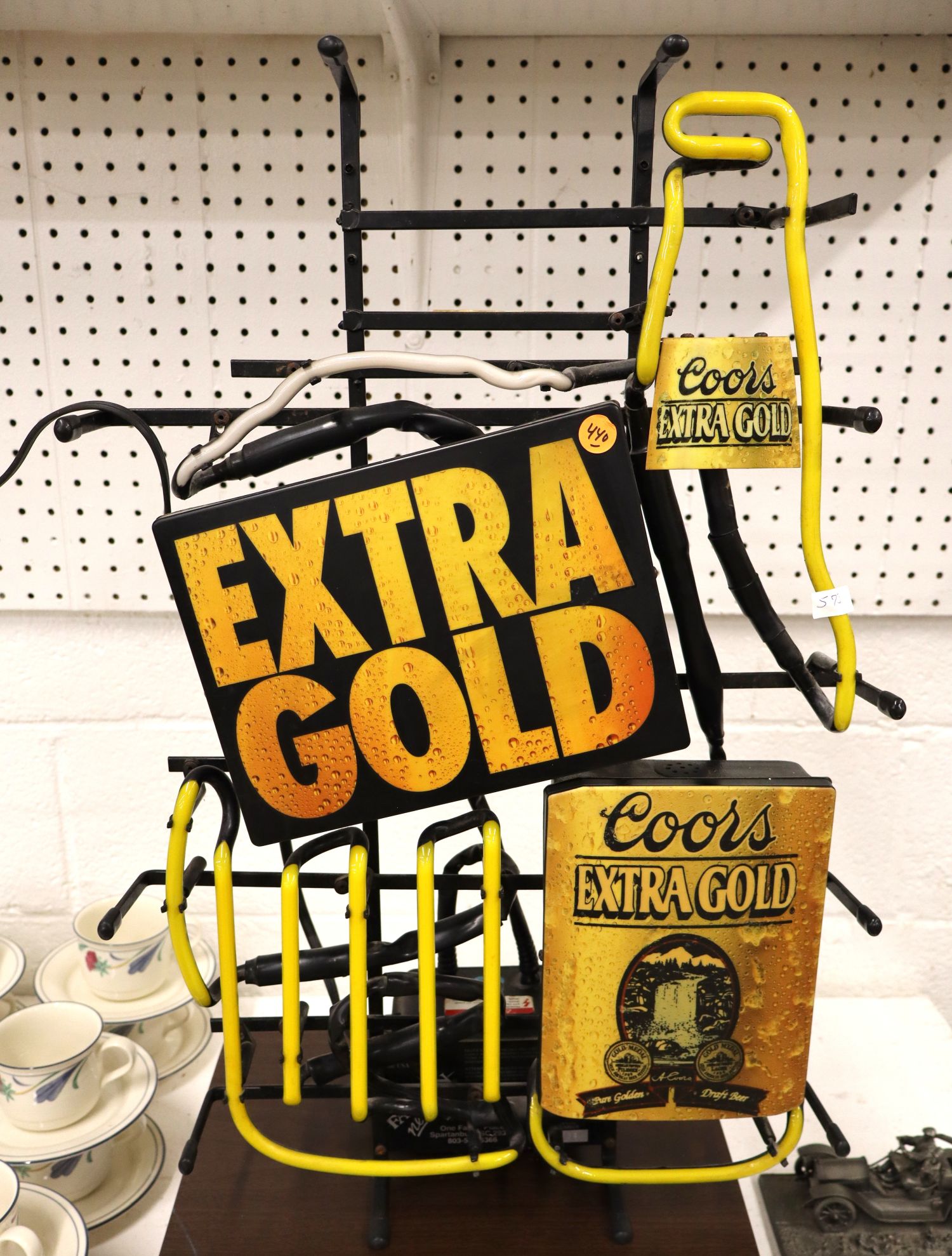 Vintage Coors Extra Gold Neon Beer Bar Sign Working