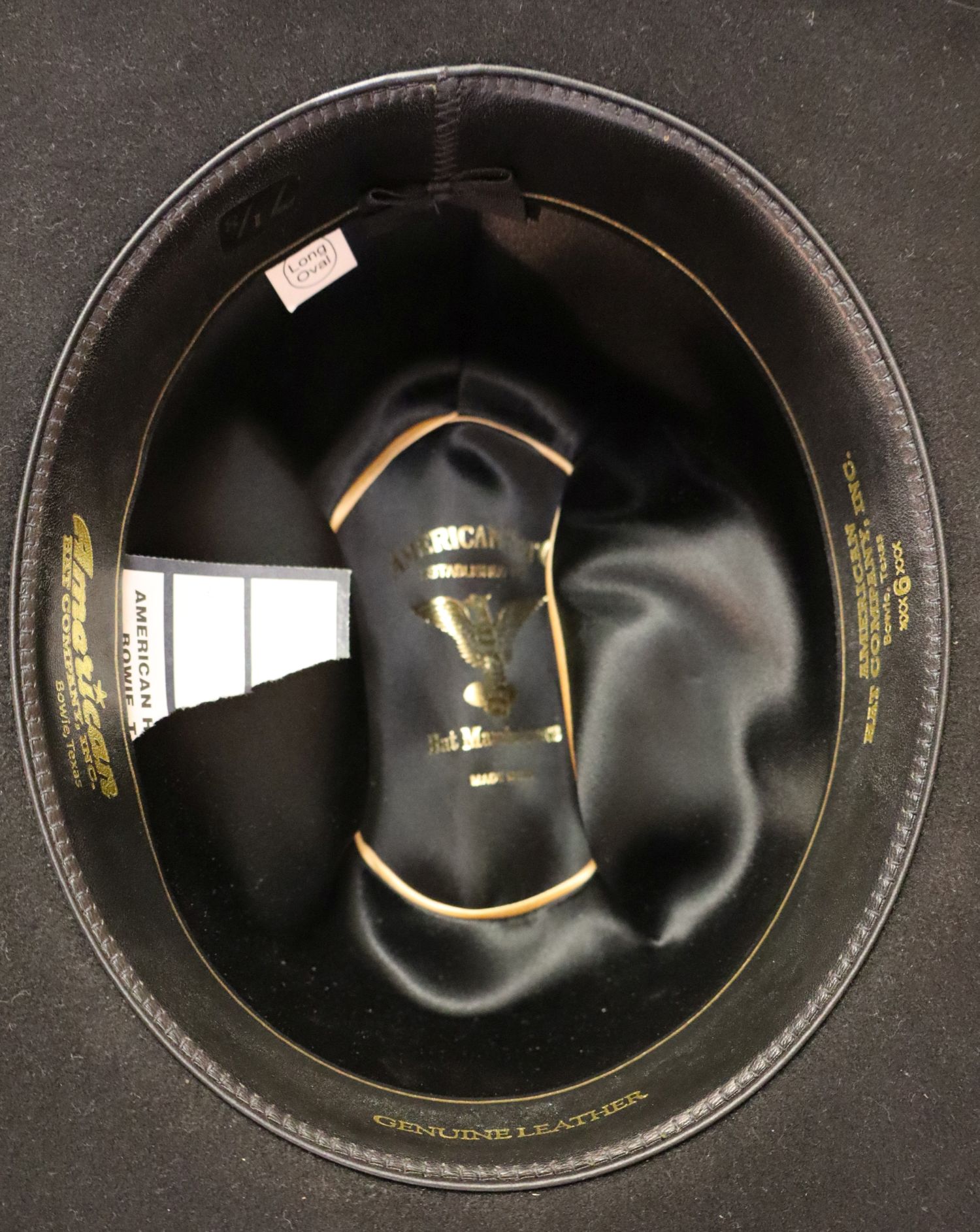 American Hat Company Cowboy Hat in Box, long oval size 6