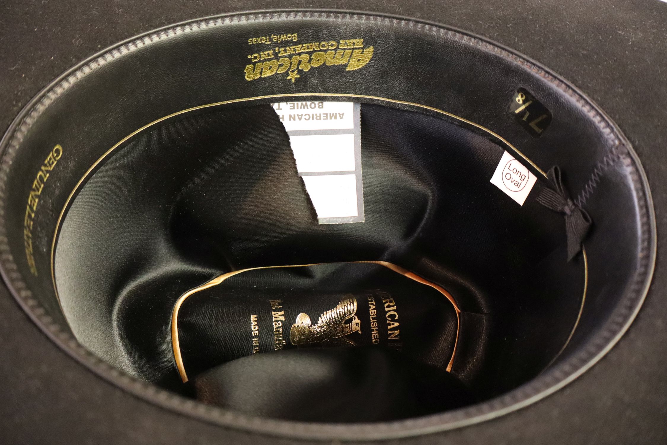 American Hat Company Cowboy Hat in Box, long oval size 6
