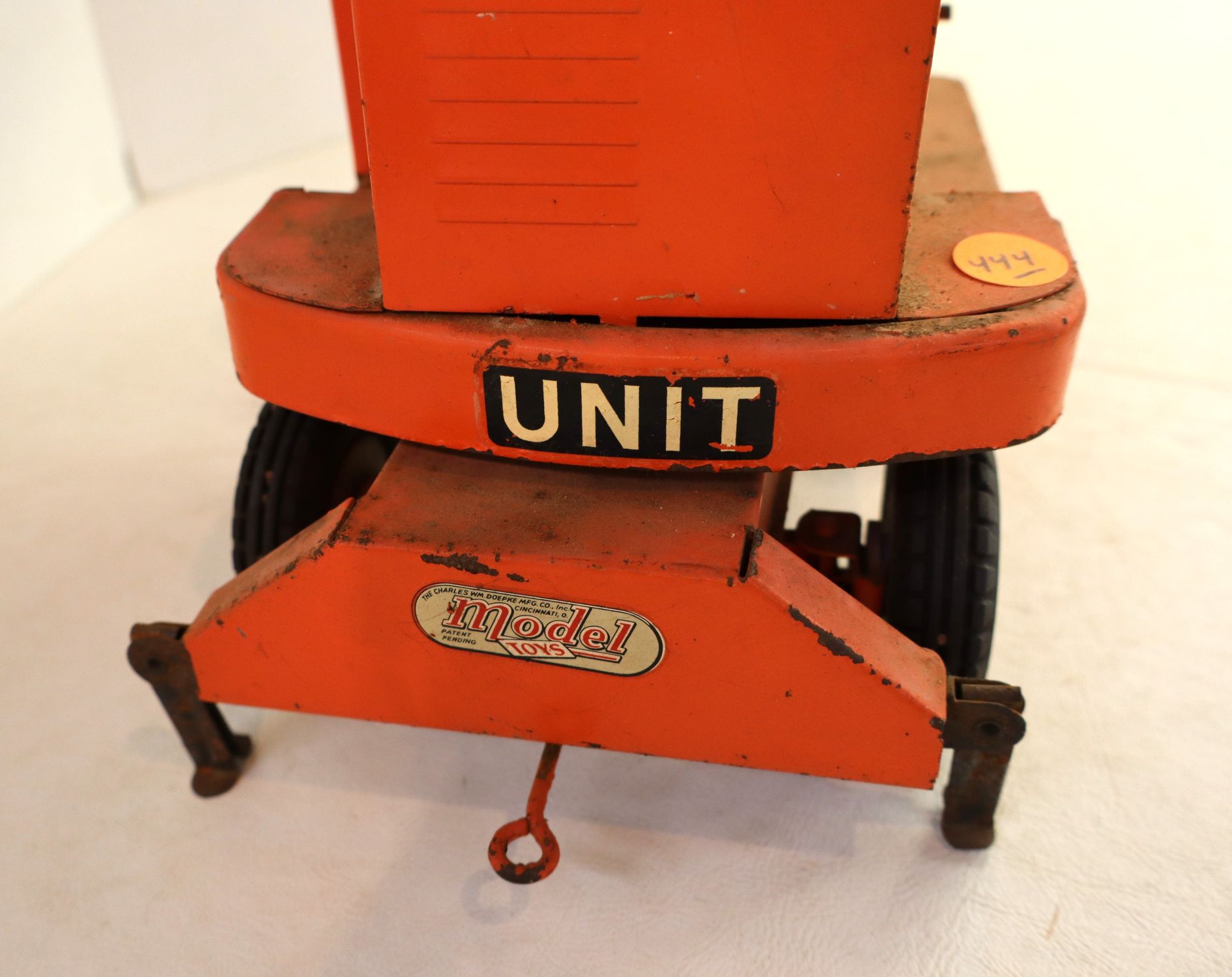 Vintage Doepke Model Toys Pressed Steel Unit Crane