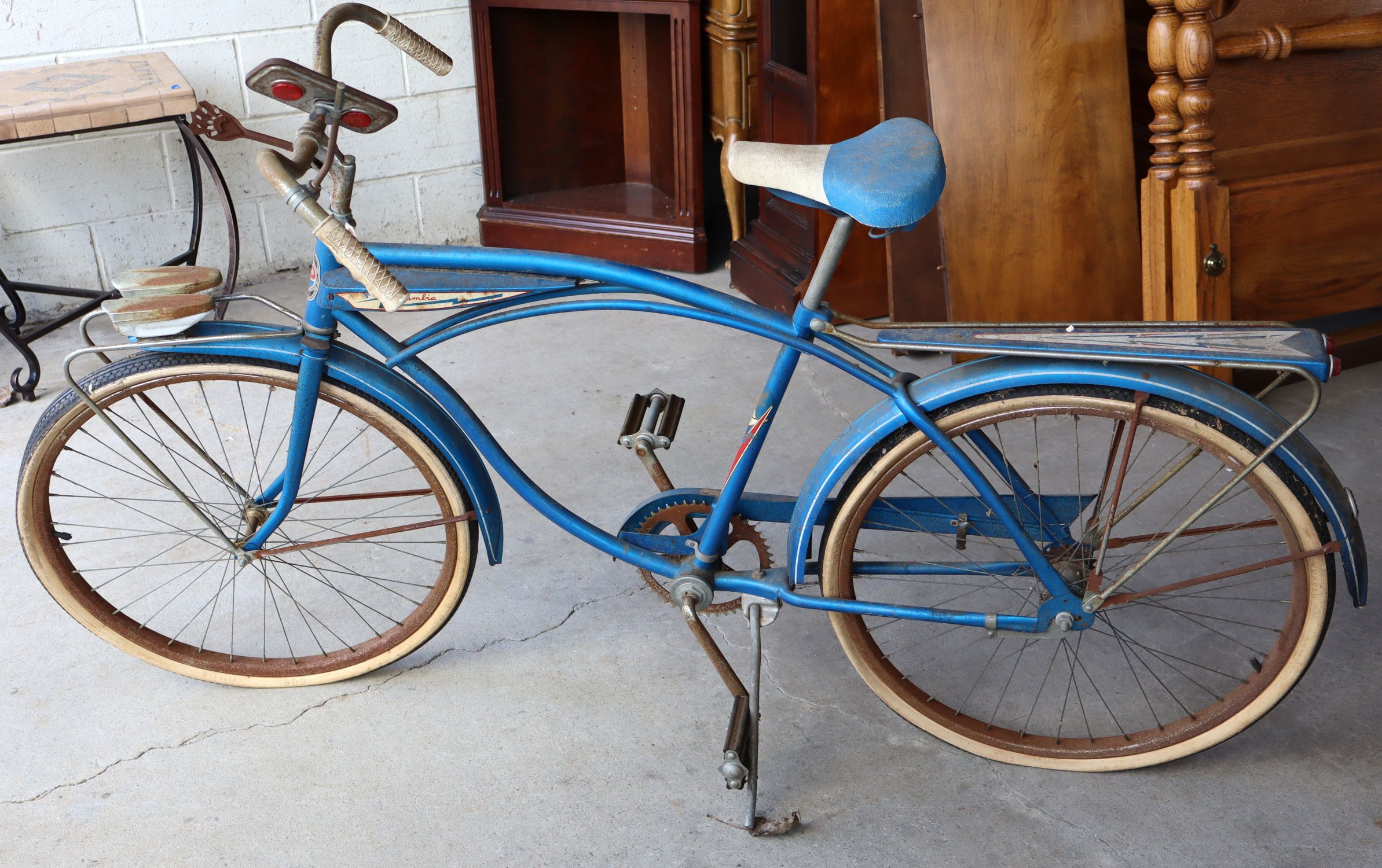 Vintage 1960s Columbia Thunderbolt Tank Bicycle
