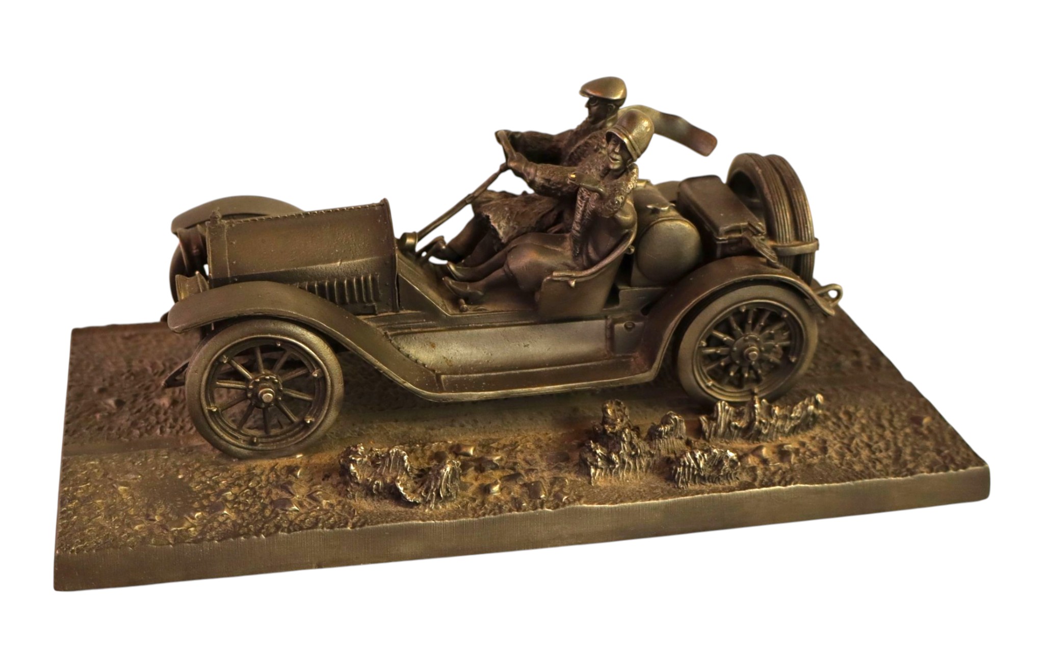 1976 Franklin Mint Pewter Stutz Bearcat Figurine