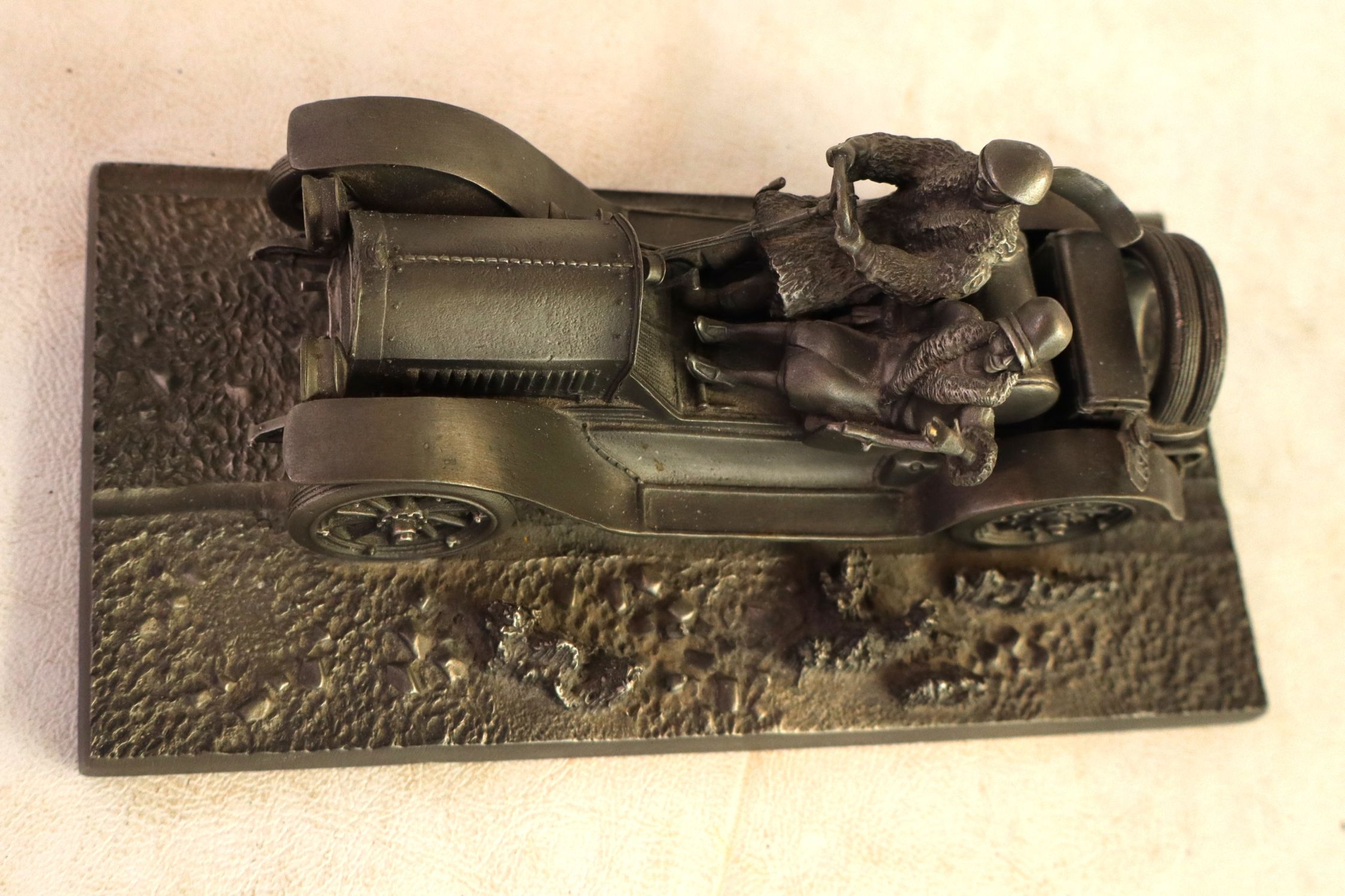 1976 Franklin Mint Pewter Stutz Bearcat Figurine