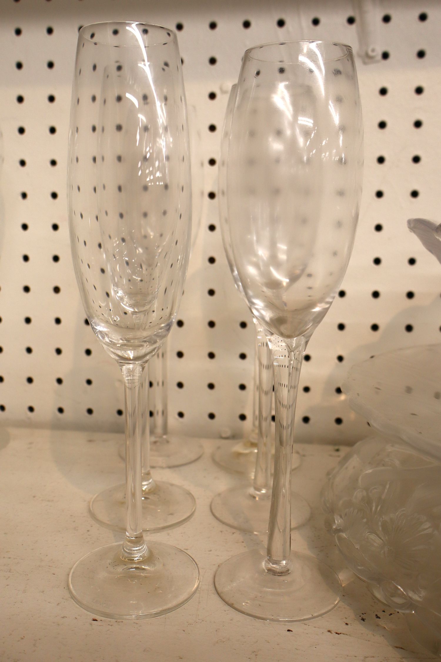 Lot 6 Vintage Mikasa Park Lane Crystal Stemware