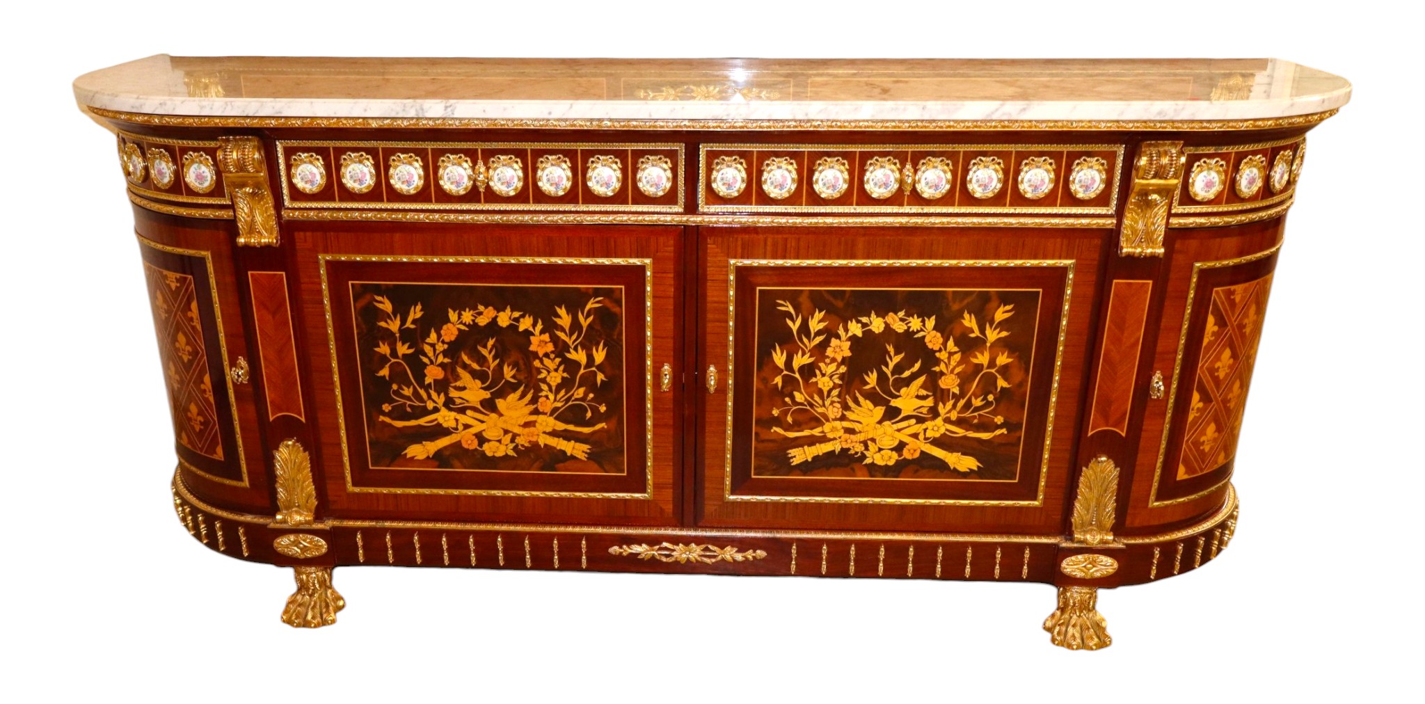 Mariner 1893 Louis Revival Marble Top Buffet