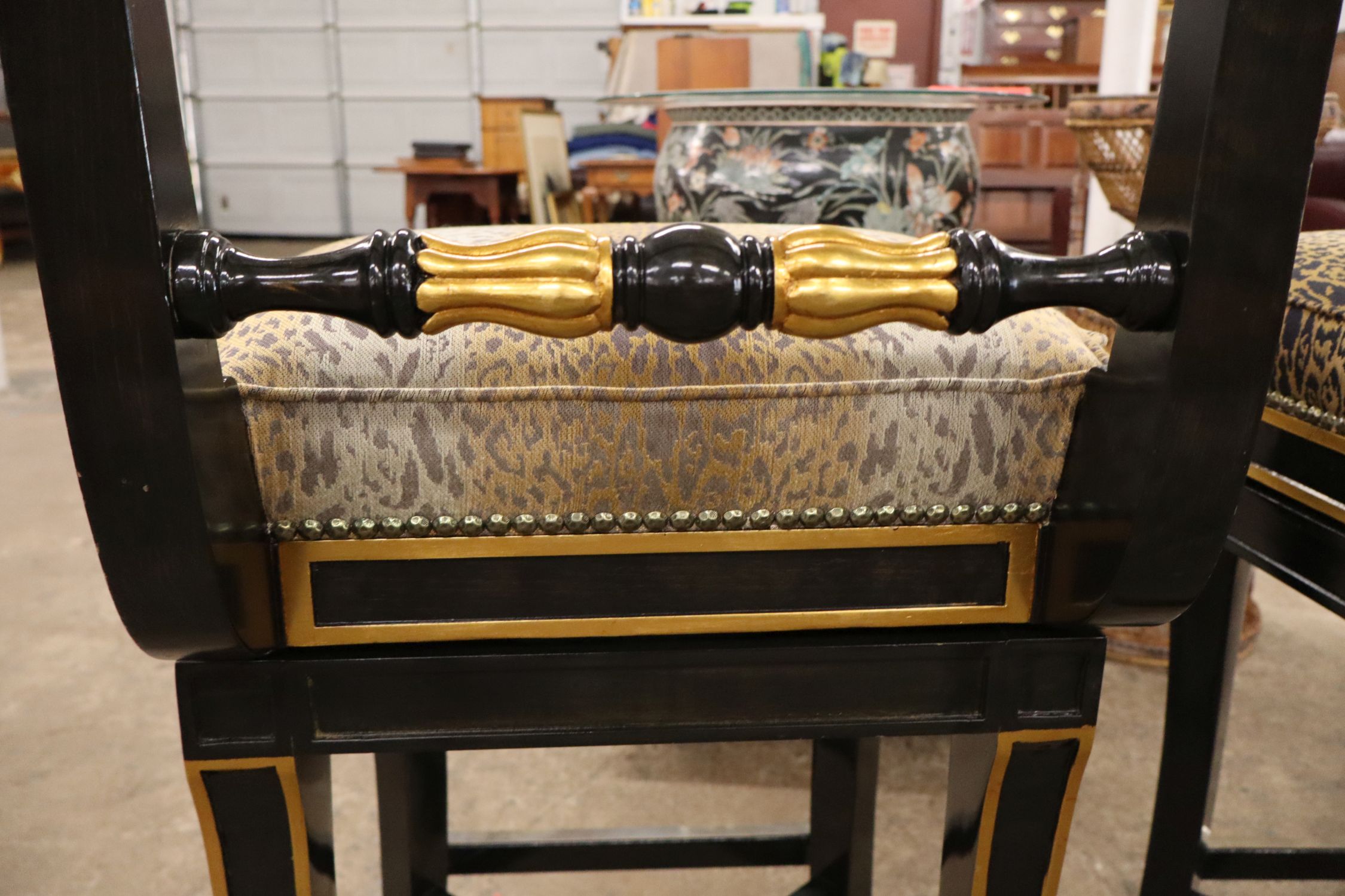 PR Versace style high back and swivel stools - match 515