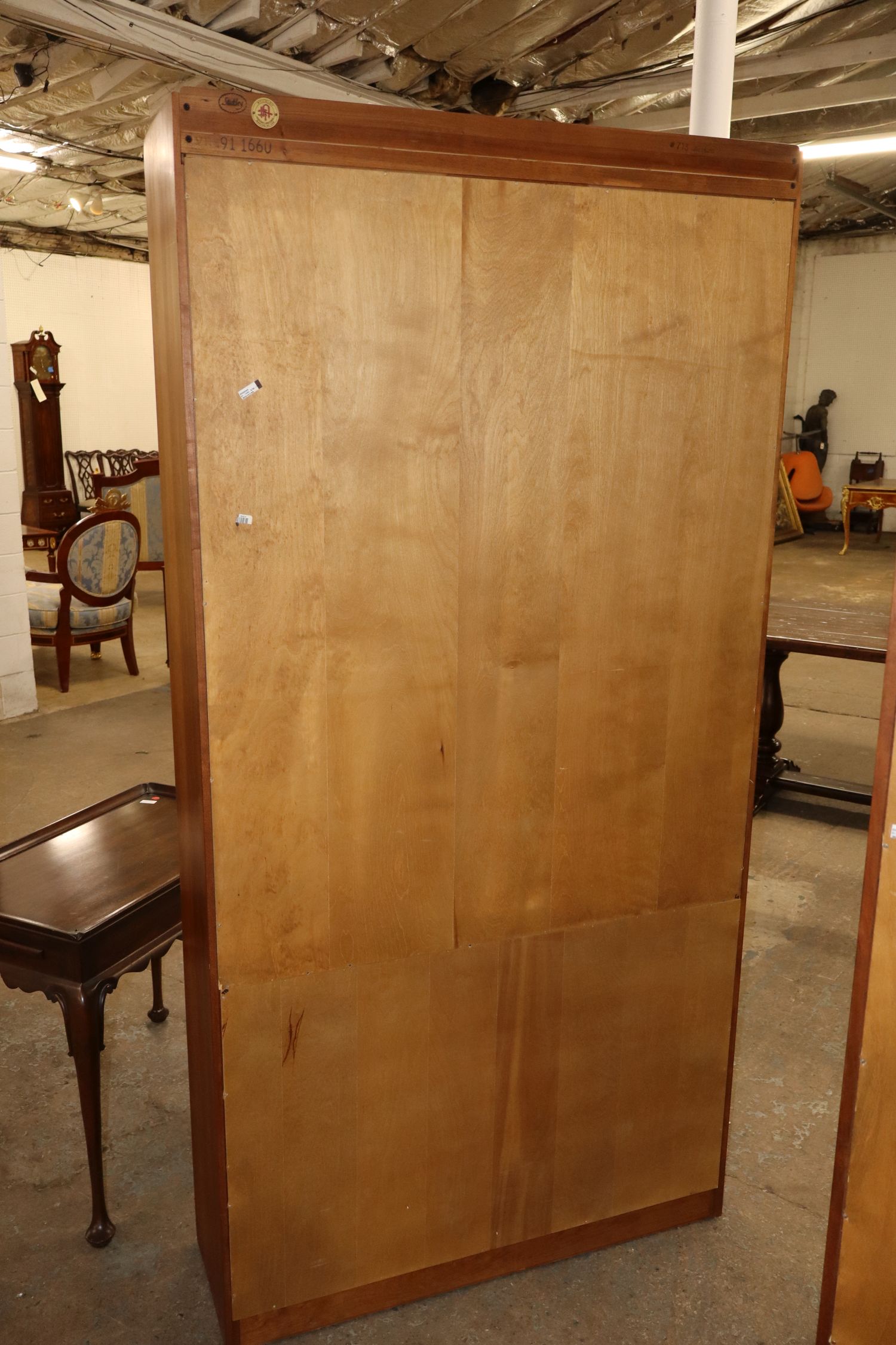 Stickley solid cherry bow tie inlaid bookcase - match 519