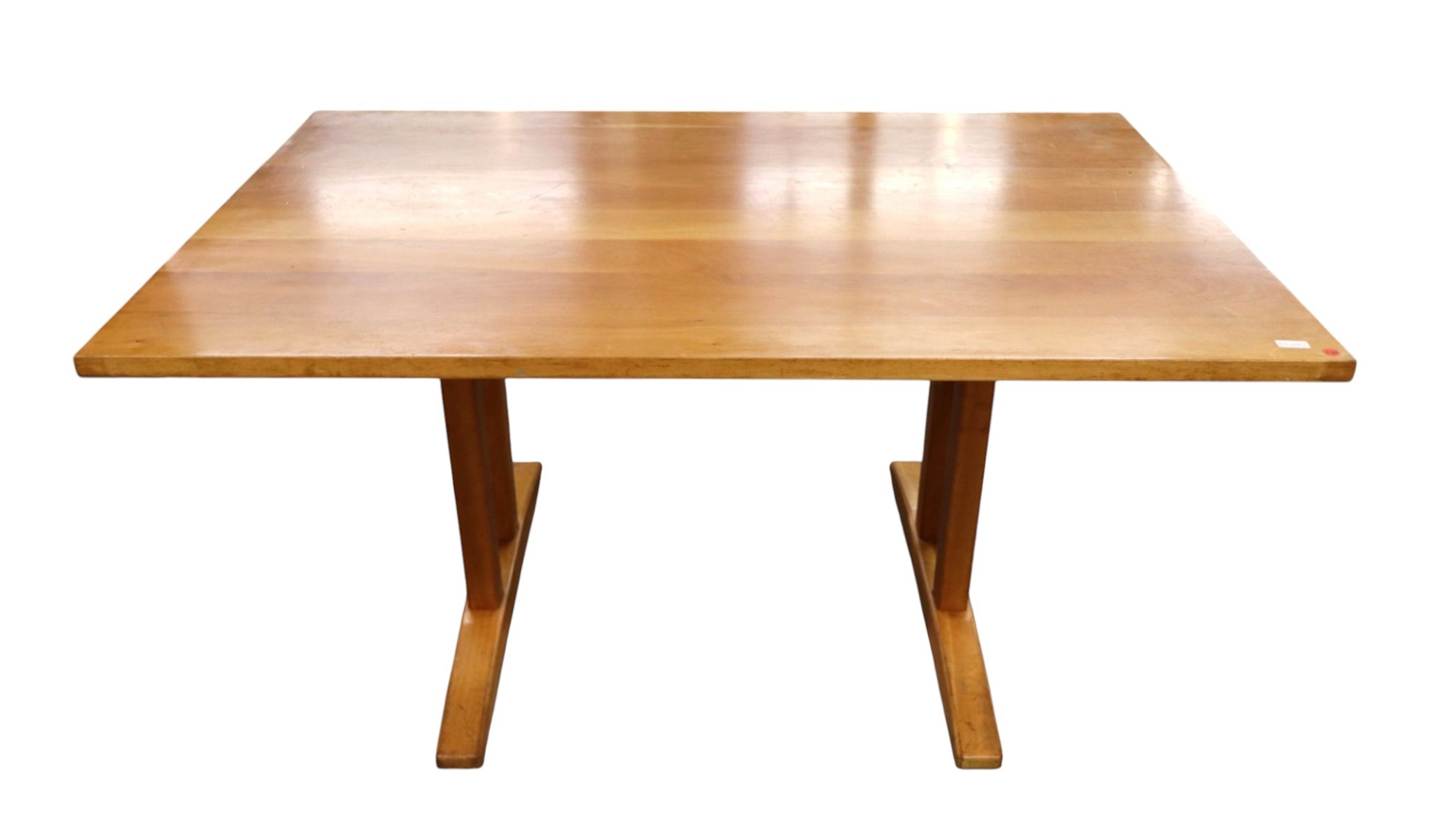 Stickley solid cherry trestle breakfast table