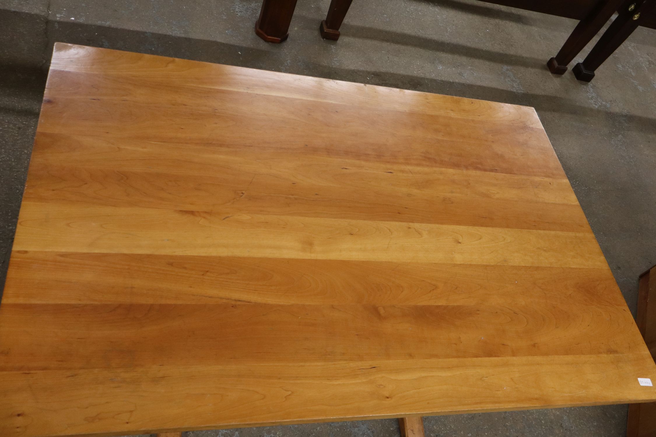 Stickley solid cherry trestle breakfast table