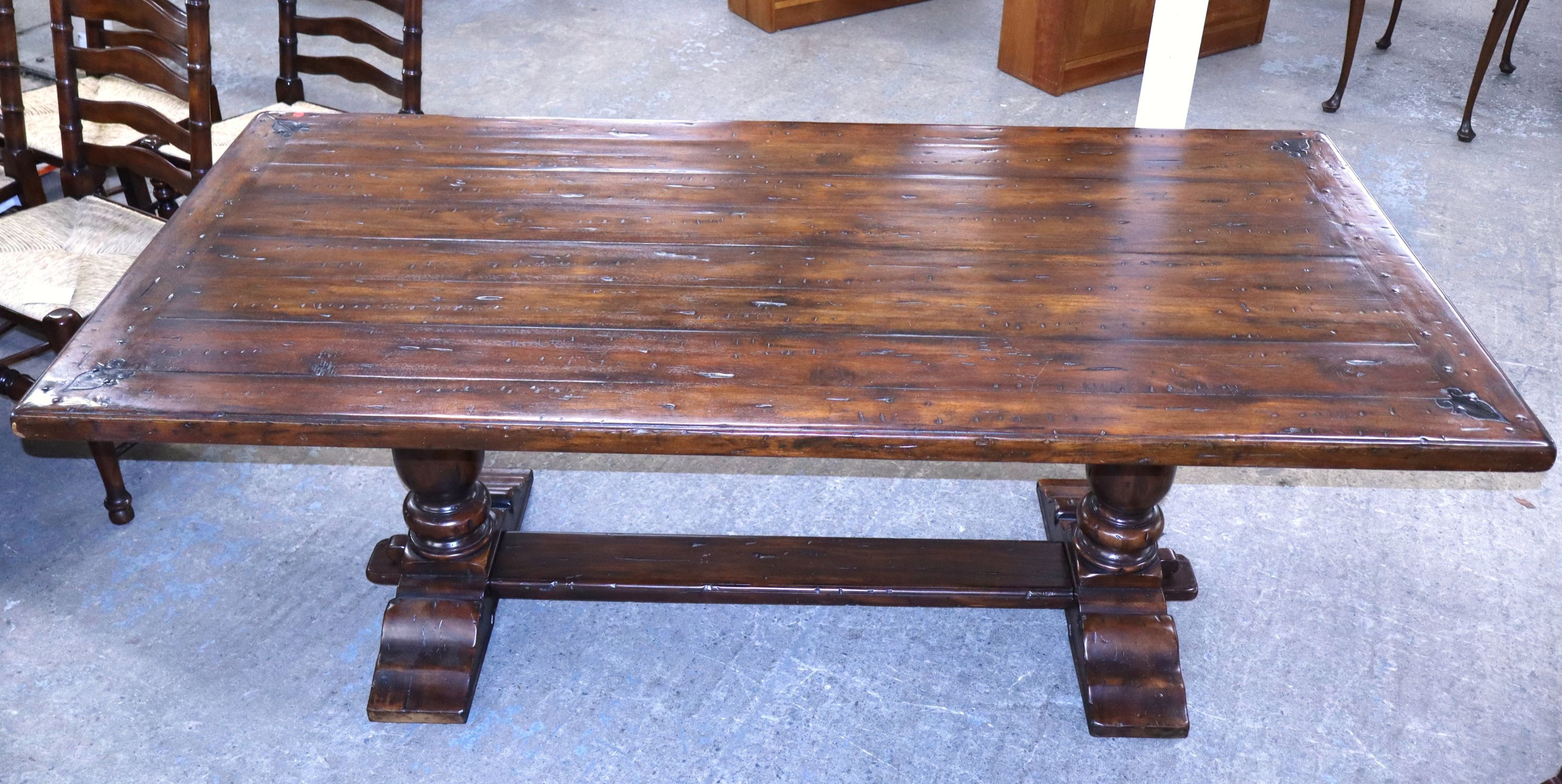 Theodore Alexander trestle kitchen dining table