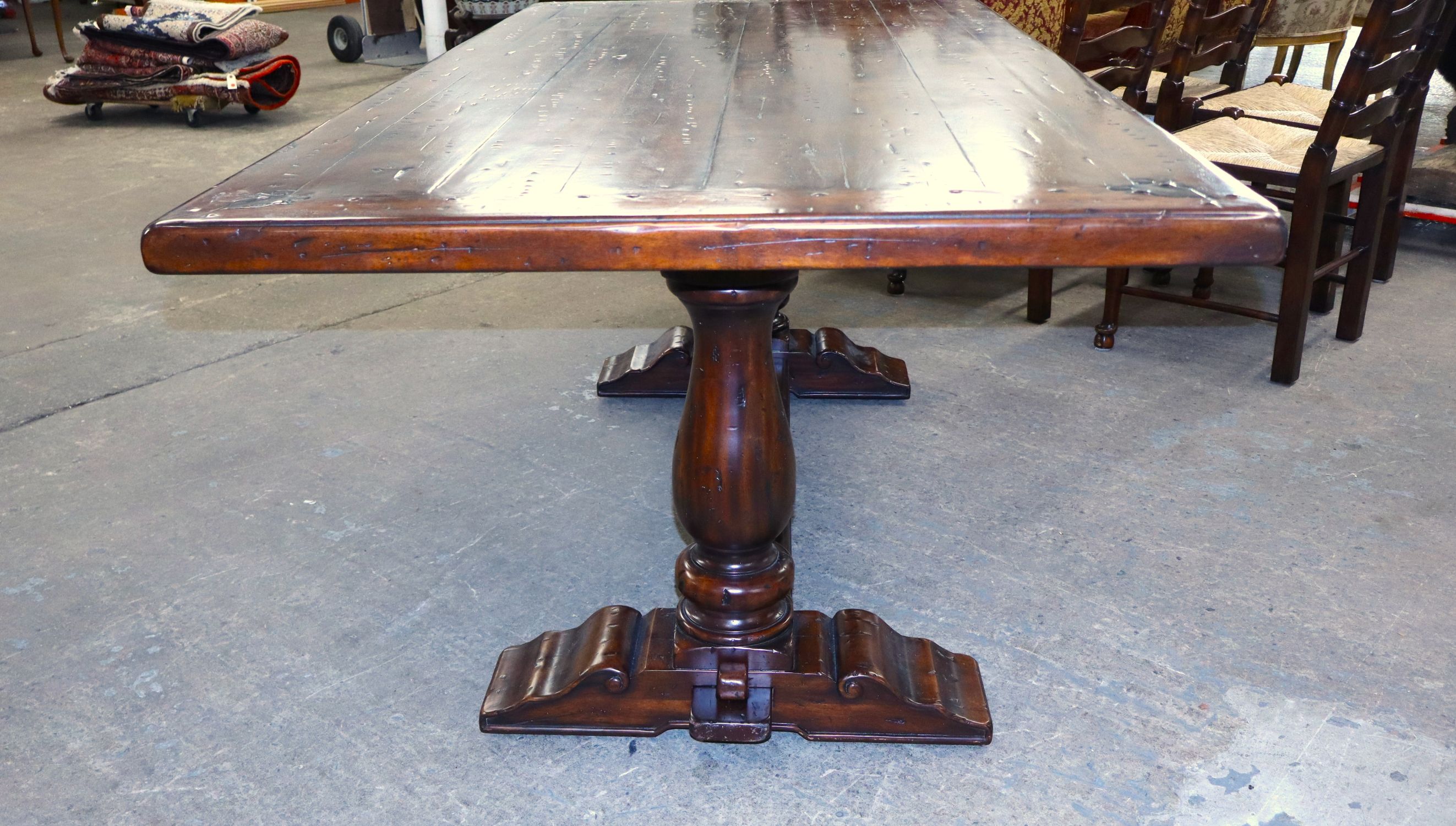 Theodore Alexander trestle kitchen dining table