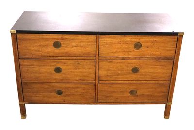 MCM American of Martinsville 6-drw walnut chest. Mid Century Modern American of Martinsville 6 