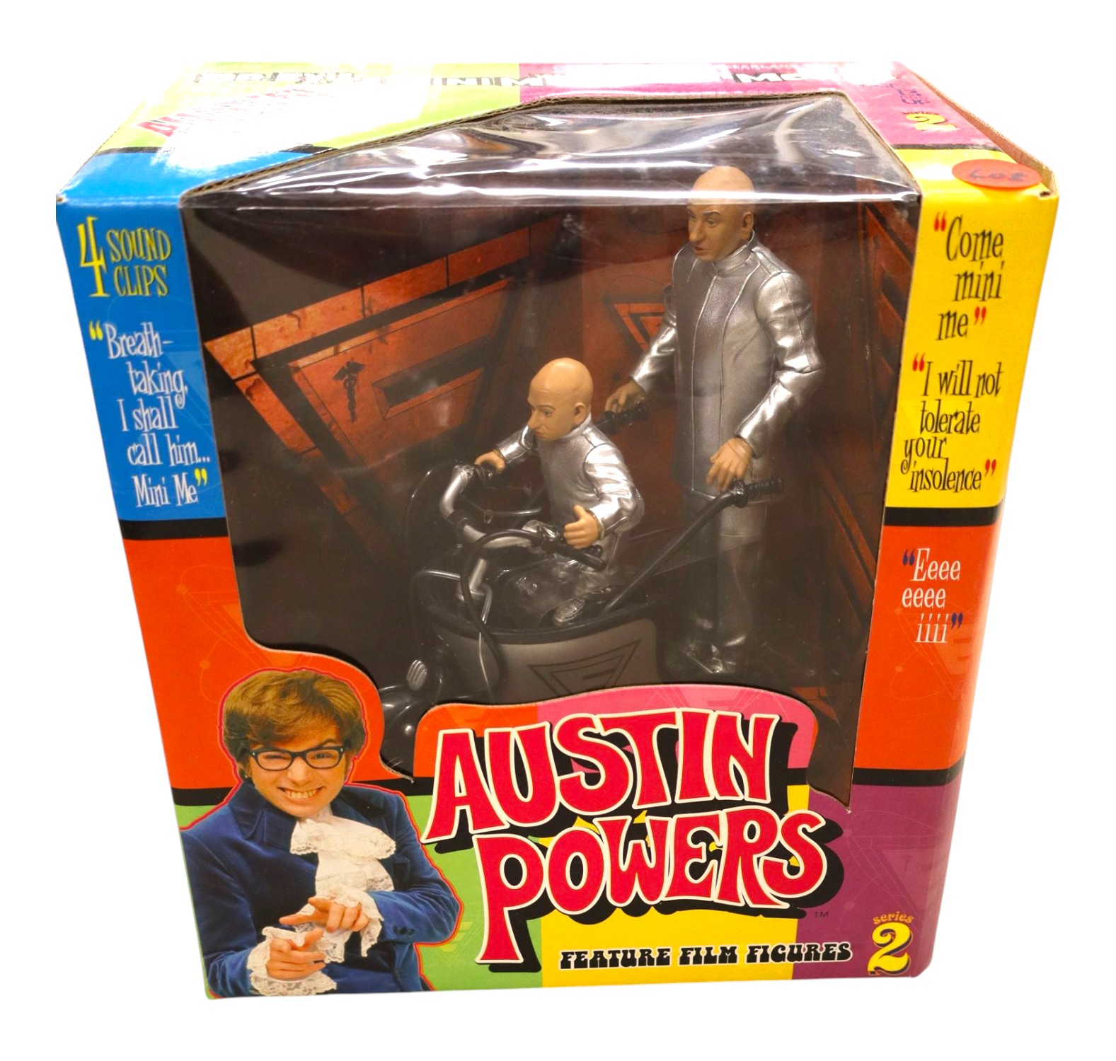 Austin Powers Dr. Evil and Mini Me Action Figure new in unopened box.