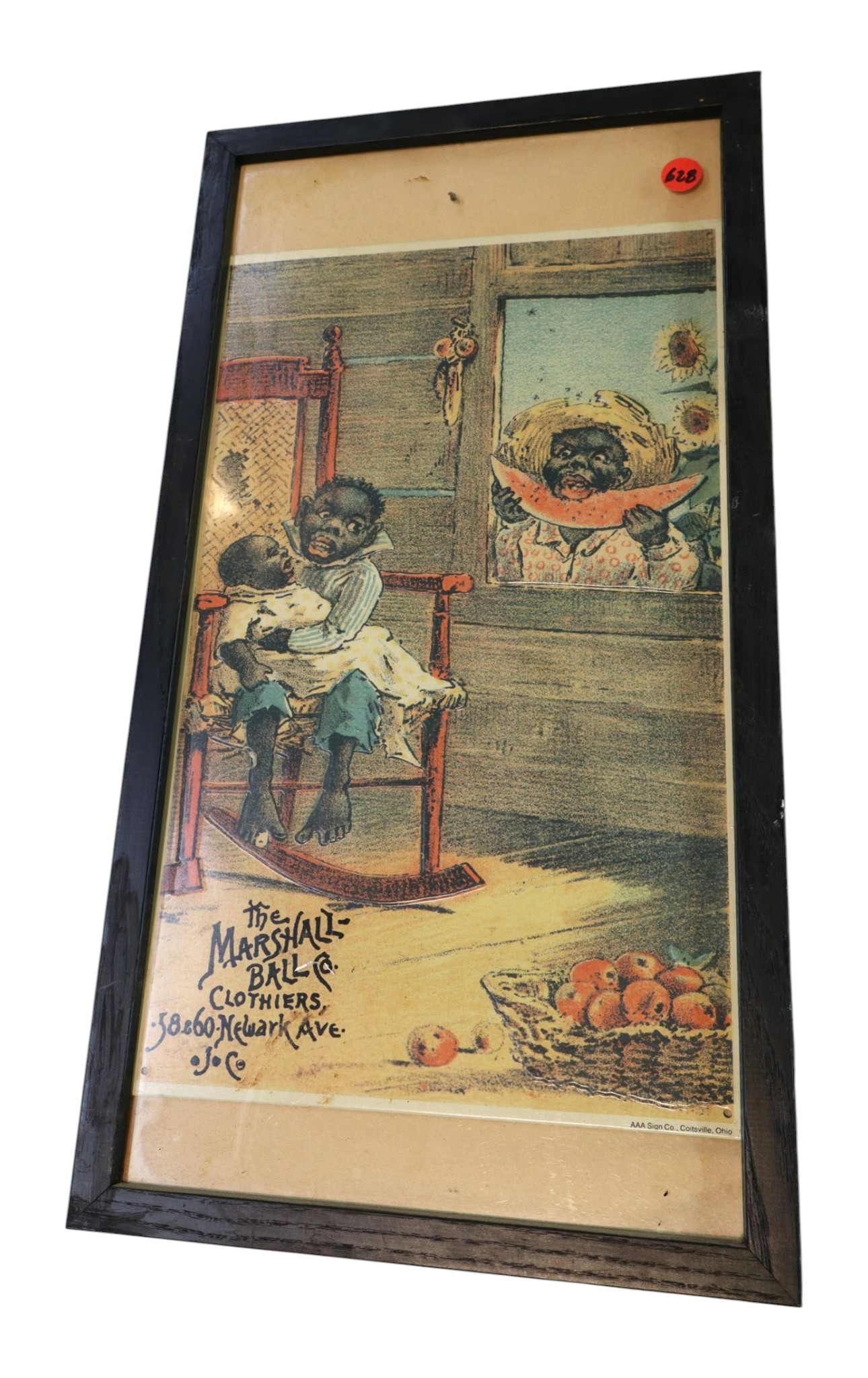 Marshall-Ball Co Jersey City Framed Tin Sign