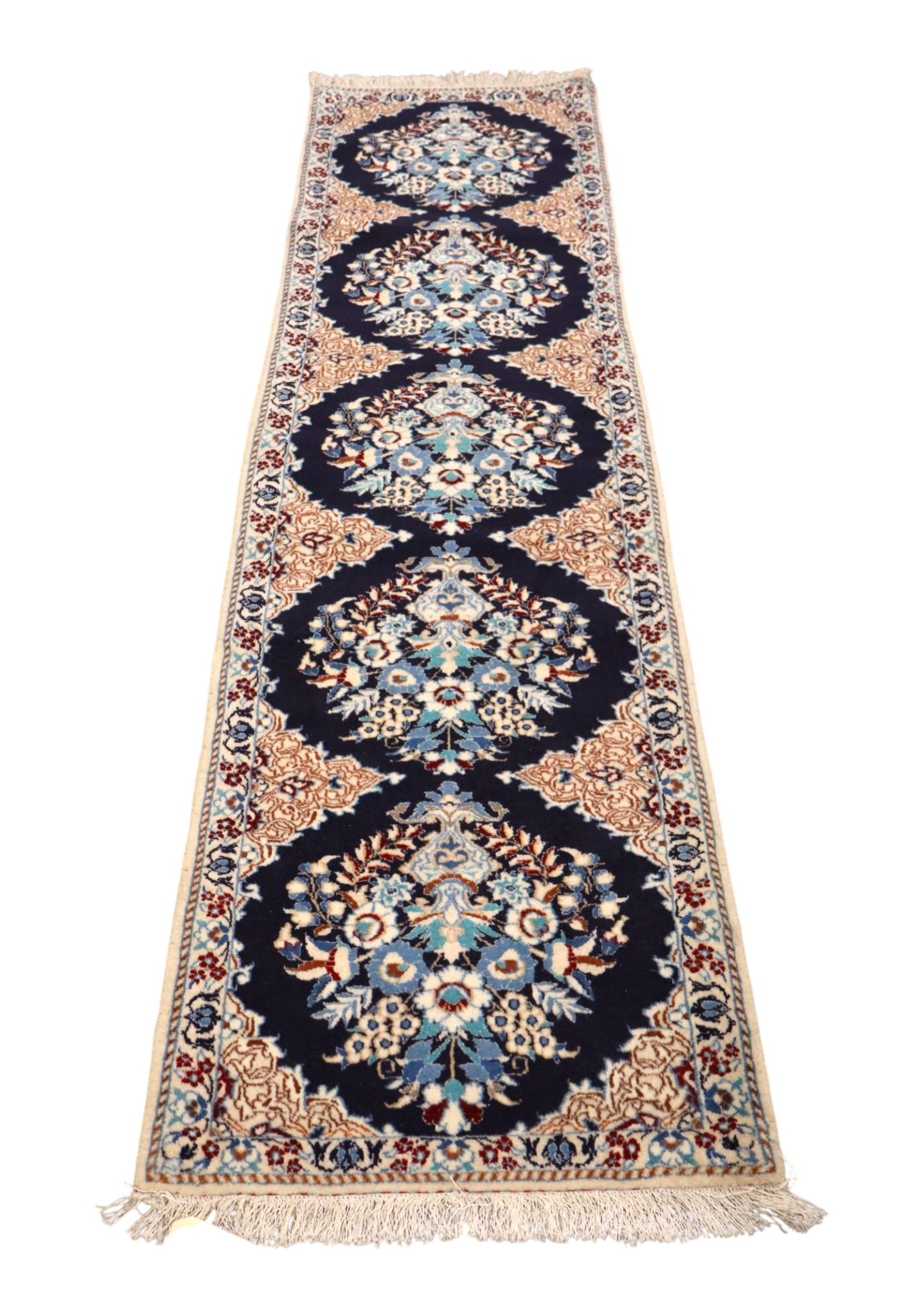 Hand-Knotted Persian Nain Runner 6x1.8 Ft
