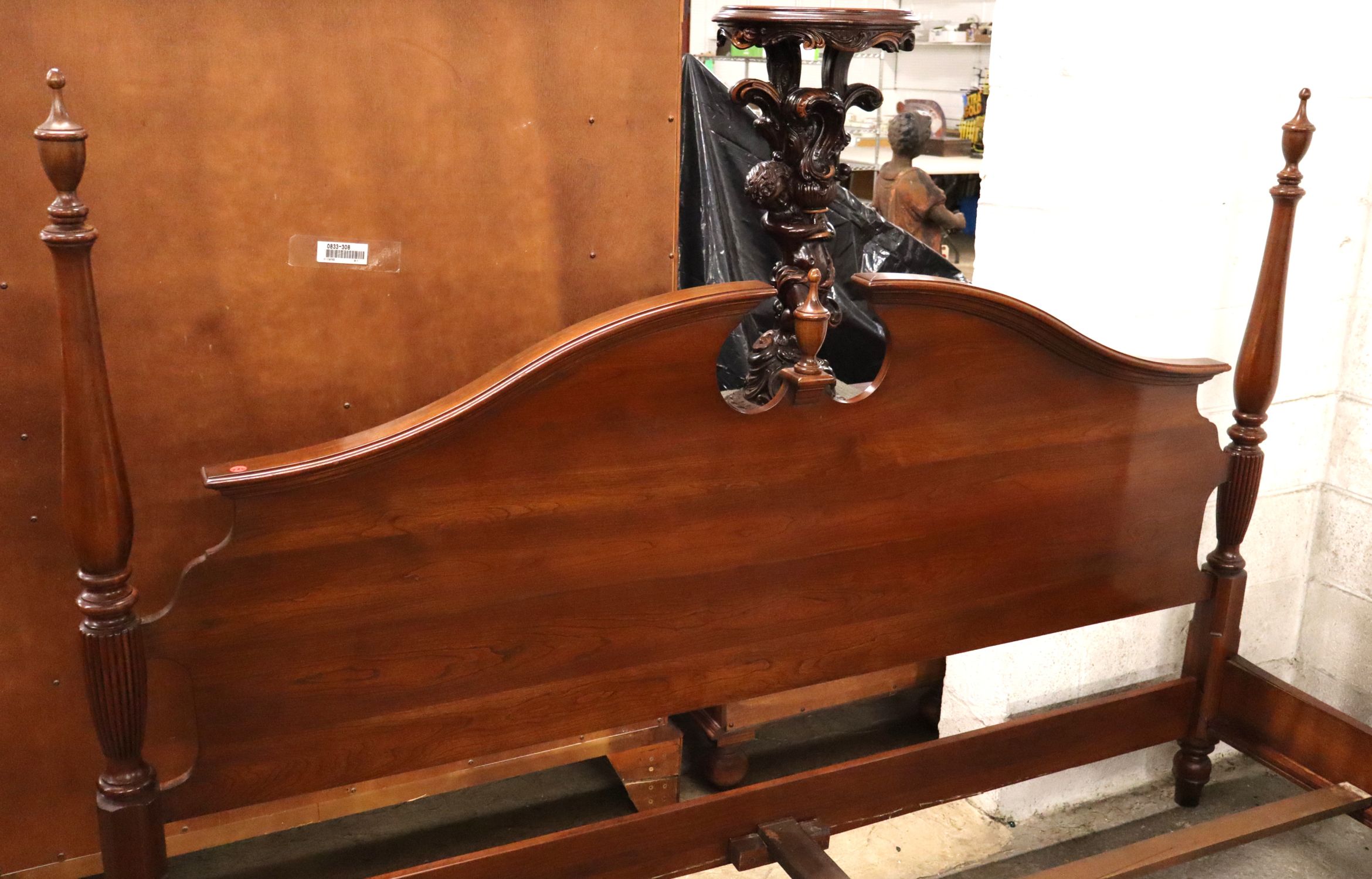 Solid Cherry King Bed attributed Harden Furniture