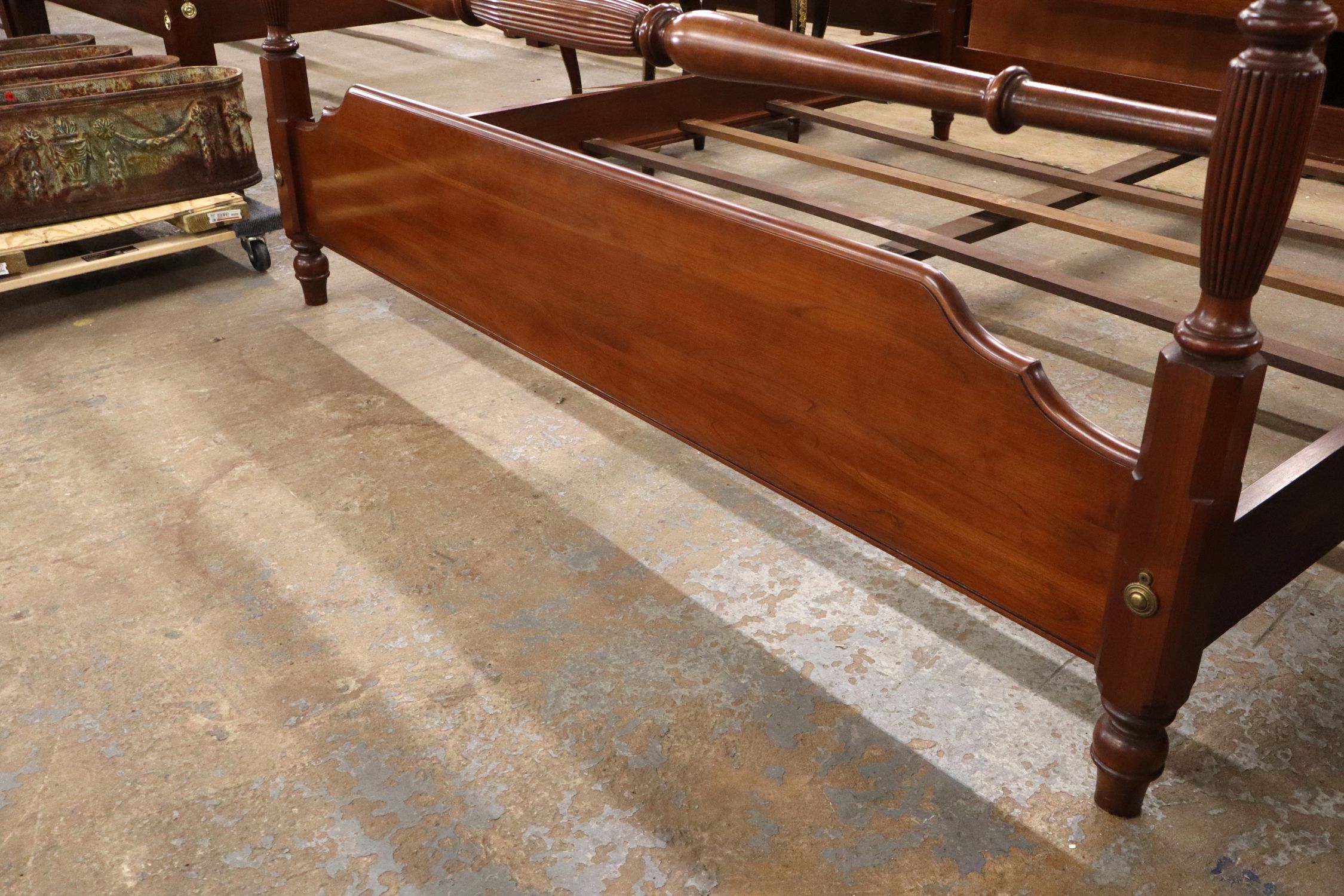 Solid Cherry King Bed attributed Harden Furniture
