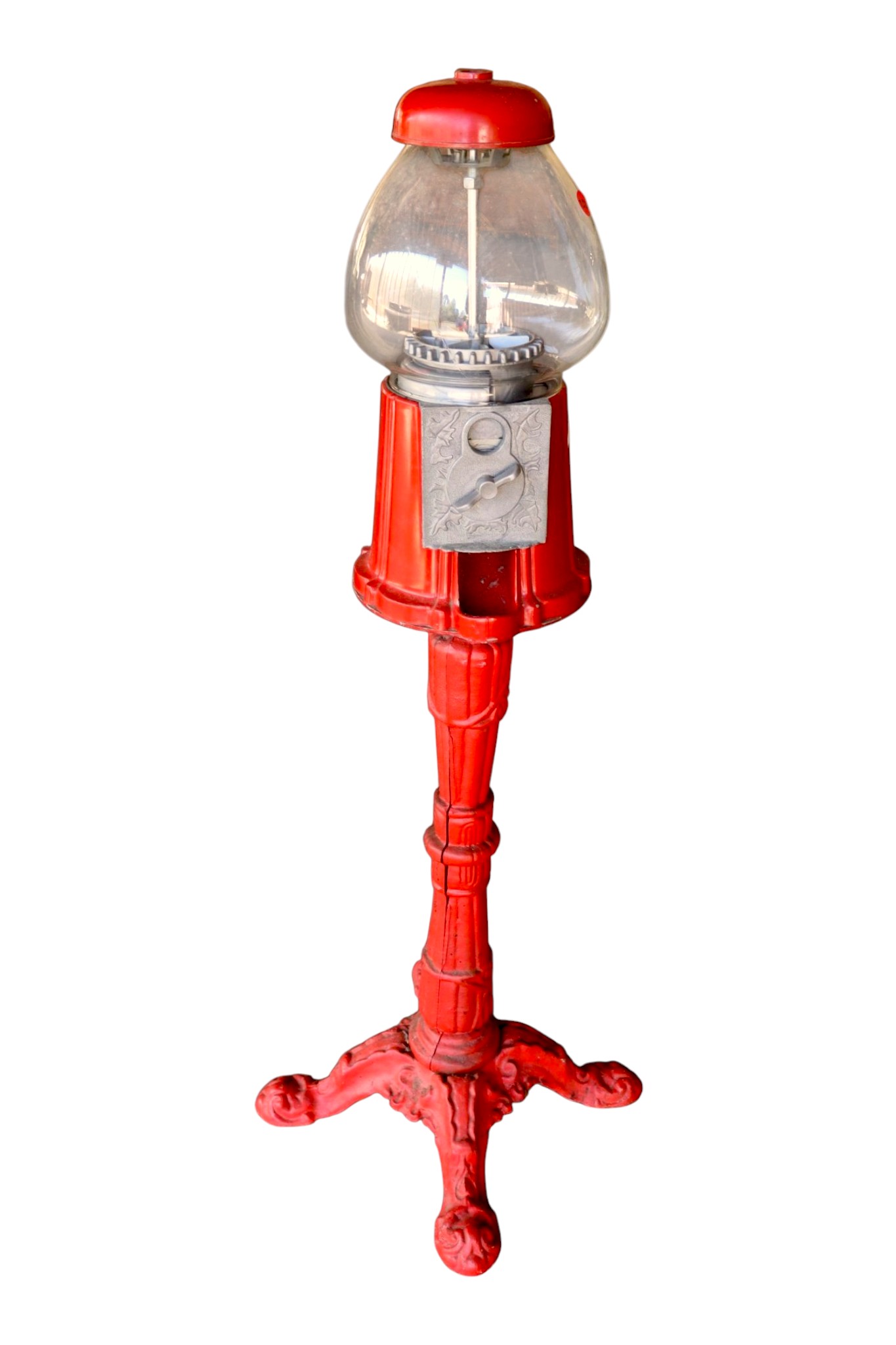 Vintage bubble CI base gumball machine