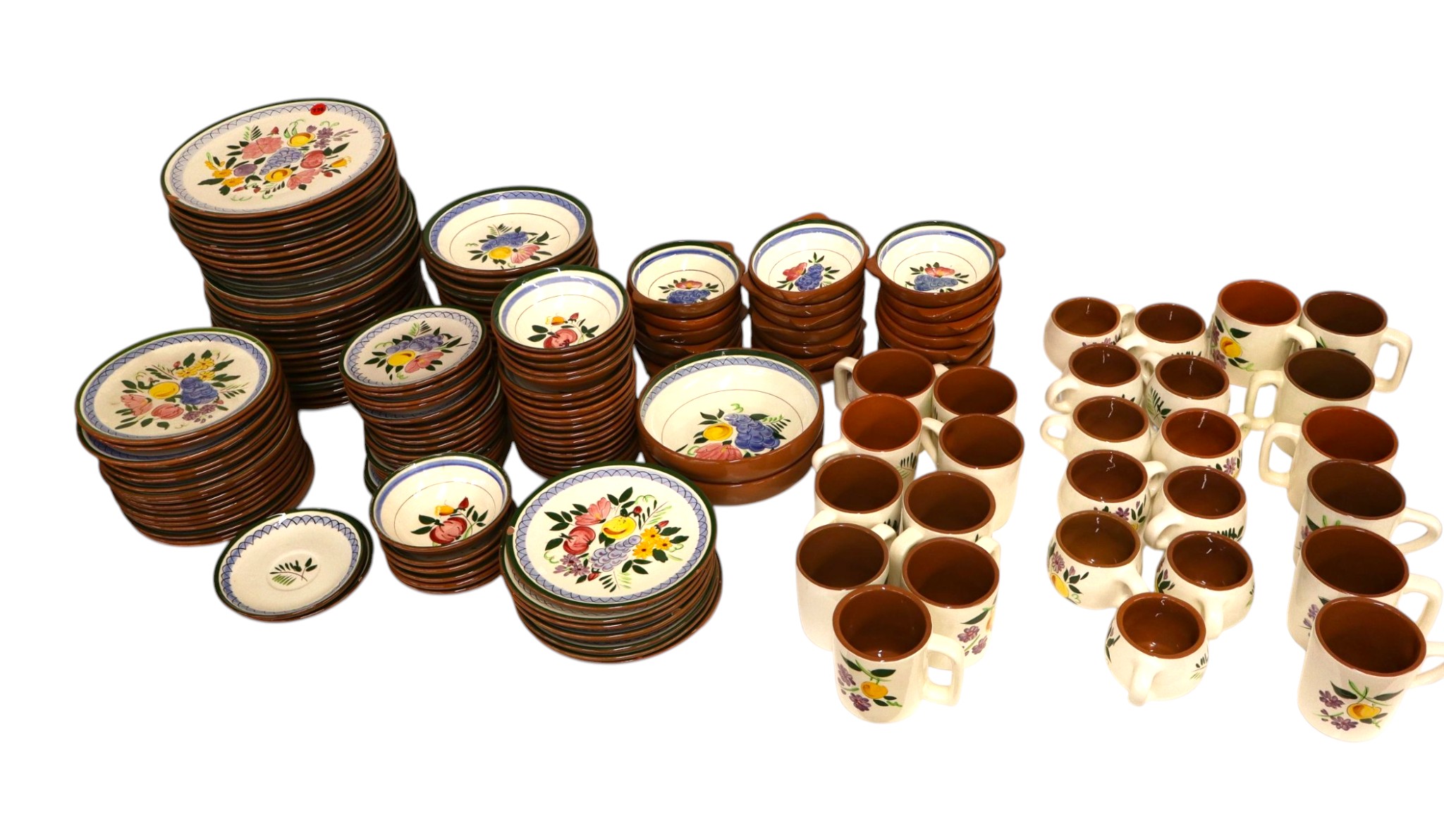 166-pc VTG Stangl dinnerware pattern fruit and flowers