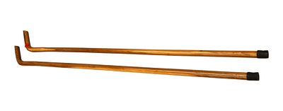 Lot of 2 Handmade Wood Walking Canes 34 In. Pair of vintage handmade 34" wood walking canes. 