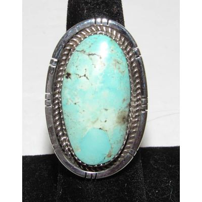 Navajo Dry Creek Turquoise Ring Sz 6 Sterling Silver Native American Signed. For your 