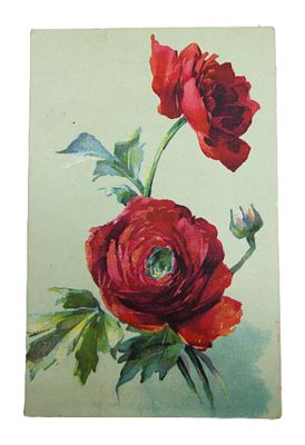 Открытка " Розы ". Россия до 1917 г.