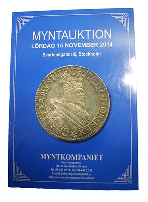 Каталог шведского монетного аукциона. 2014 год.