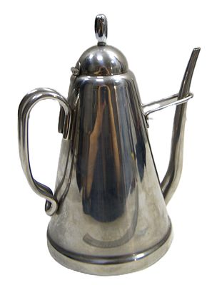 Кофейник хромированный. 2000-е гг.