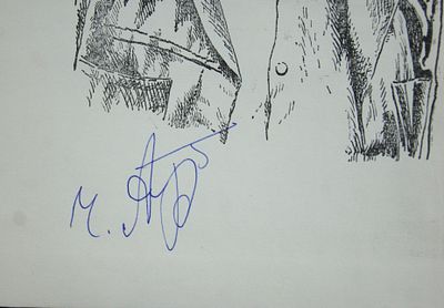 Автограф Чингиза Айтматова на книге. 1988 год.