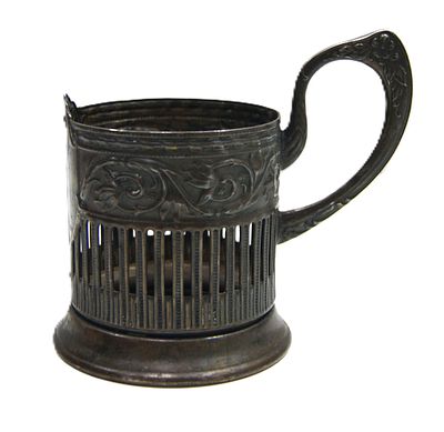 Подстаканник " Спасская башня ". Мельхиор. 1950-е гг.