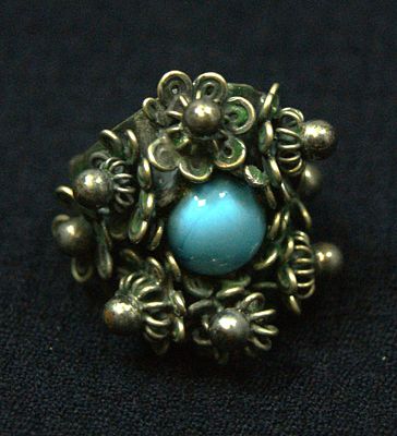 Перстень винтажный. Серебро. Авторская работа. Середина 20 в.