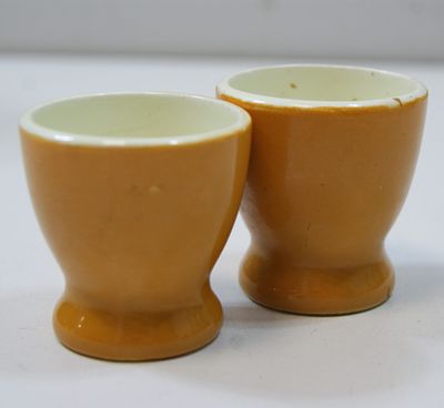 Стаканчики фаянсовые. 2 шт. 1970-е гг.