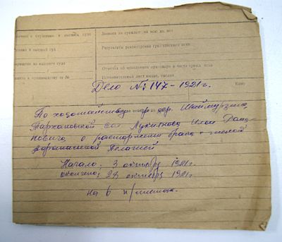 Уголовное дело. Цивильский уезд. 1921 год.
